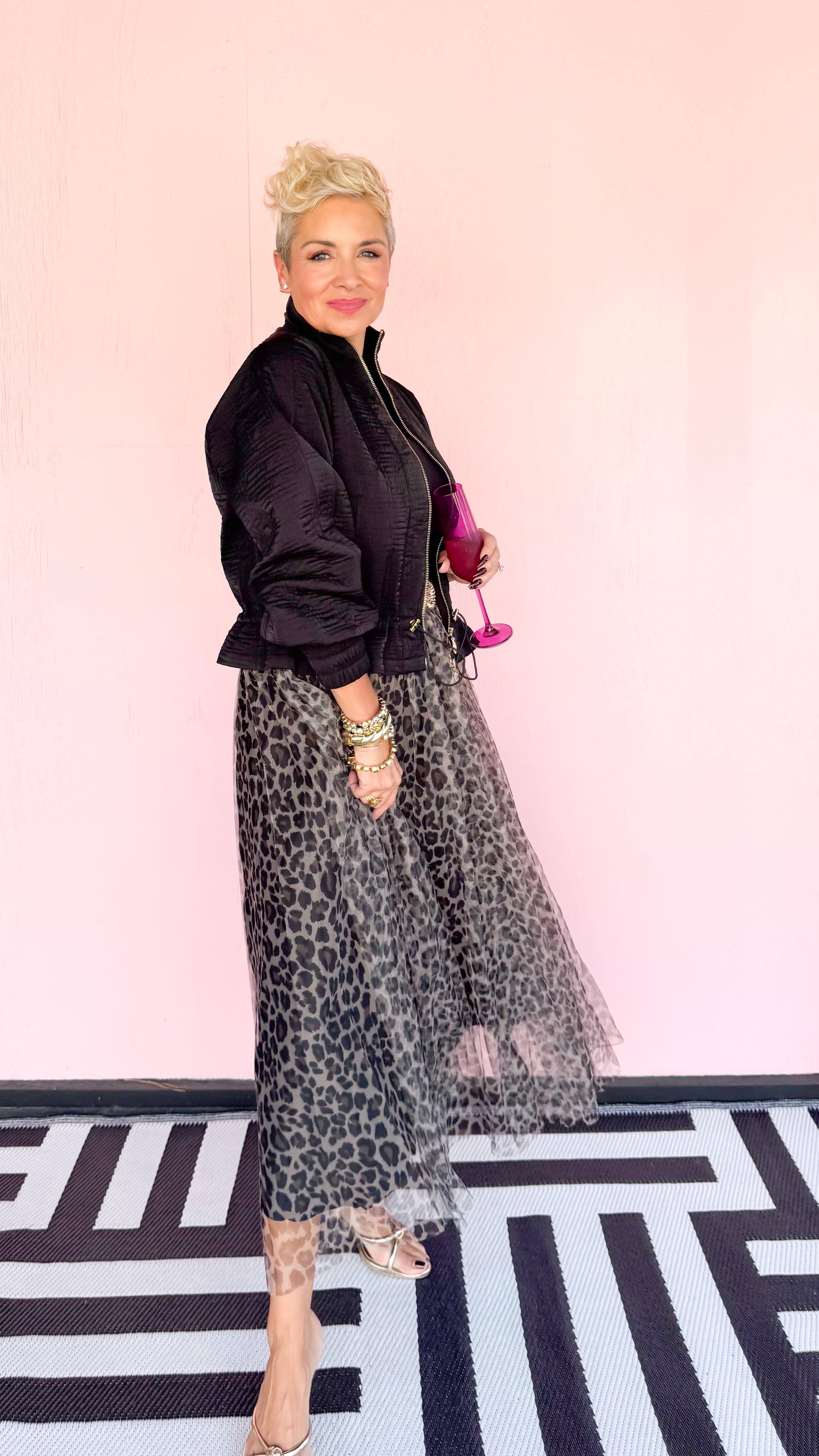 Leopard Tulle Skirt