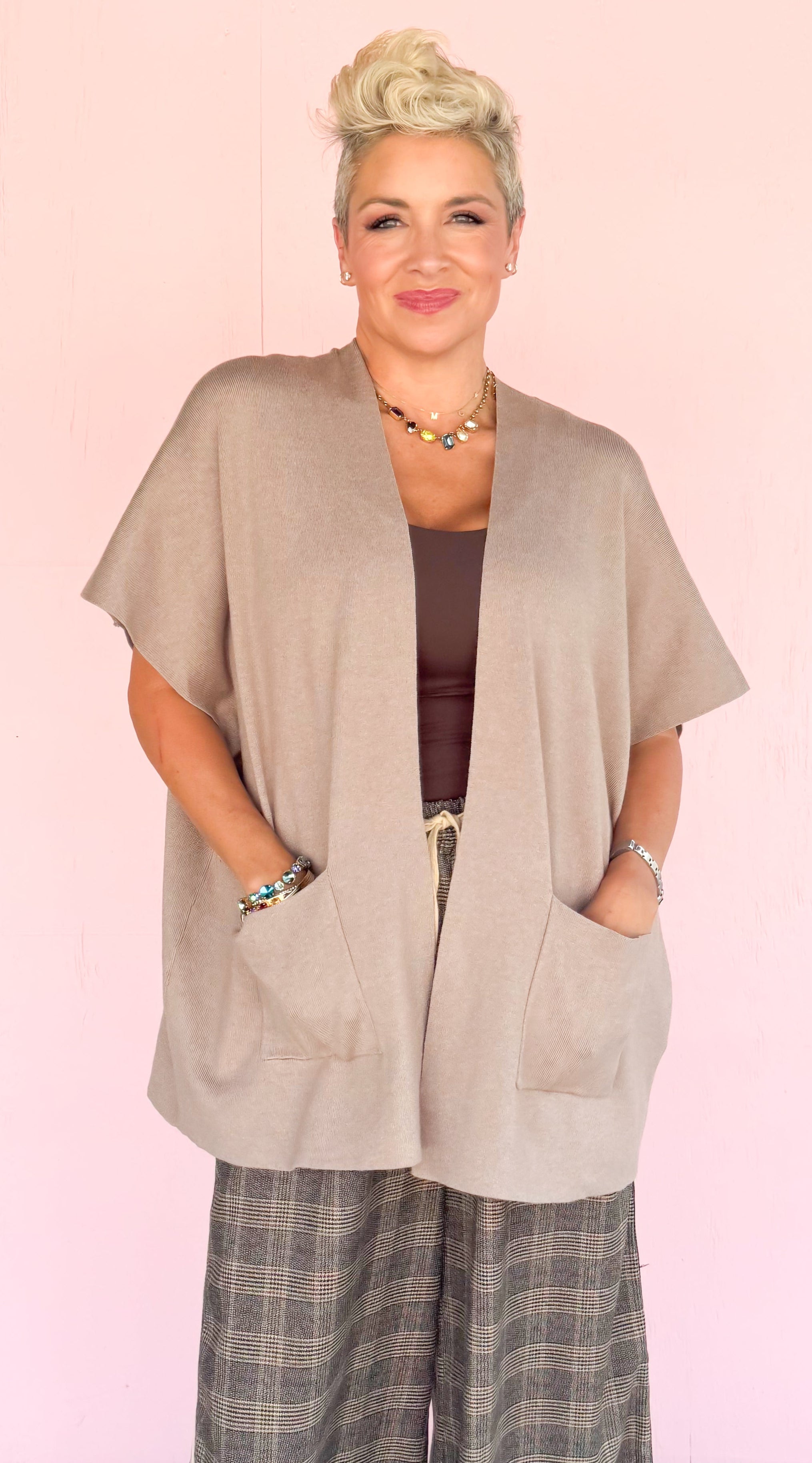 Sis Sweater Cardigan/Khaki