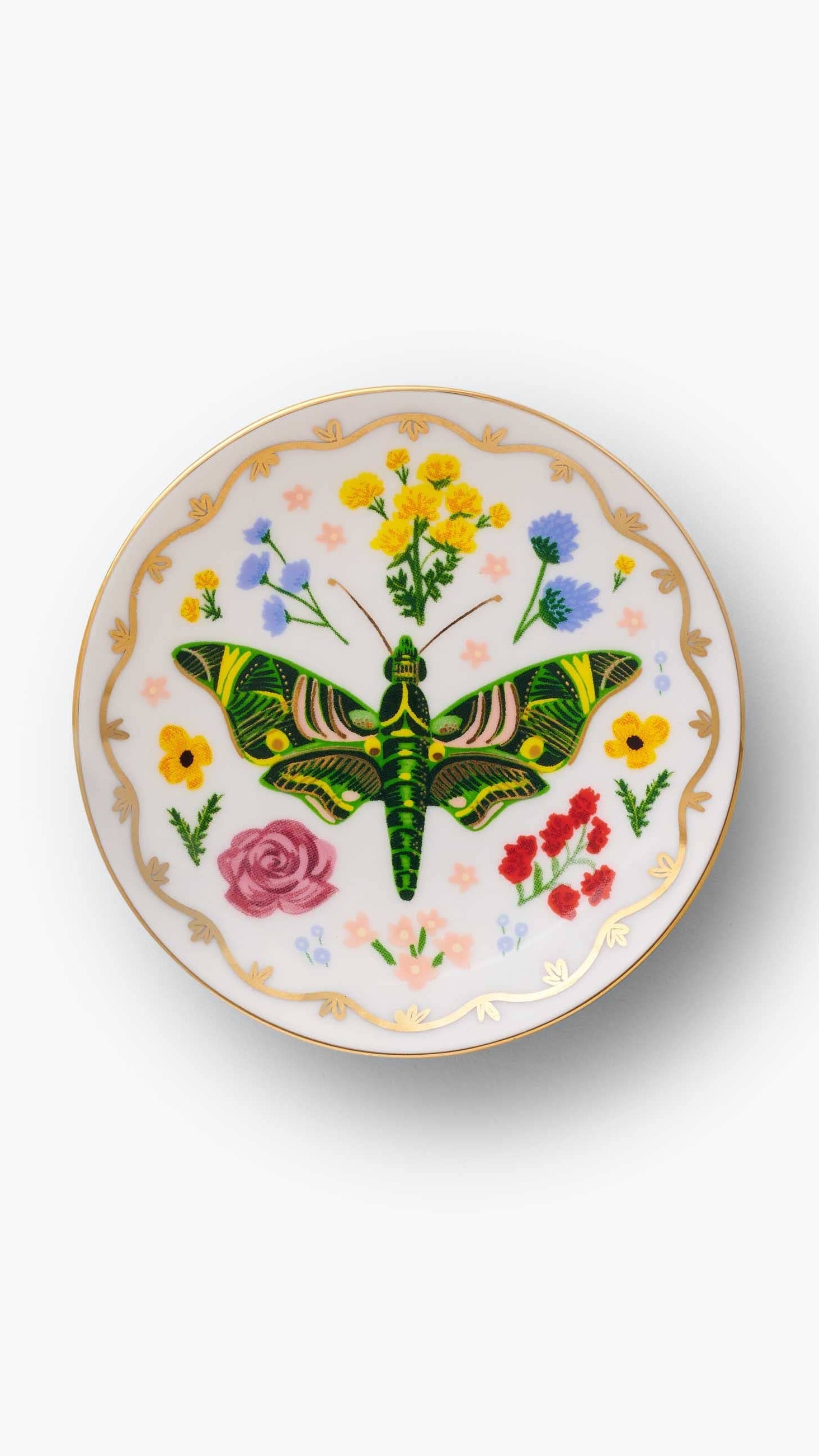Curio porcelain ring dish product photo - front view - BLVD Boutik