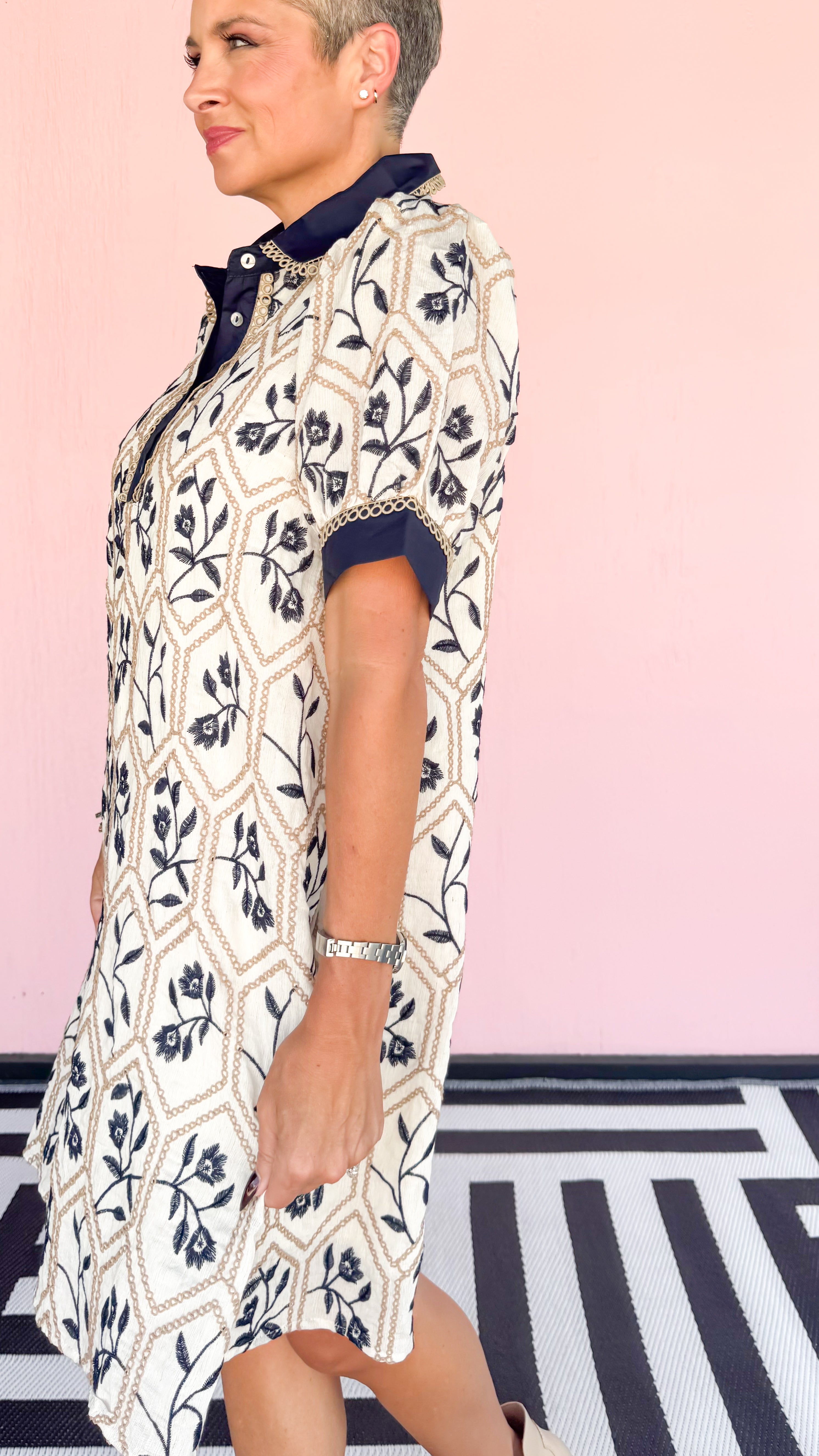 Liza Jane Short Dress/Cream