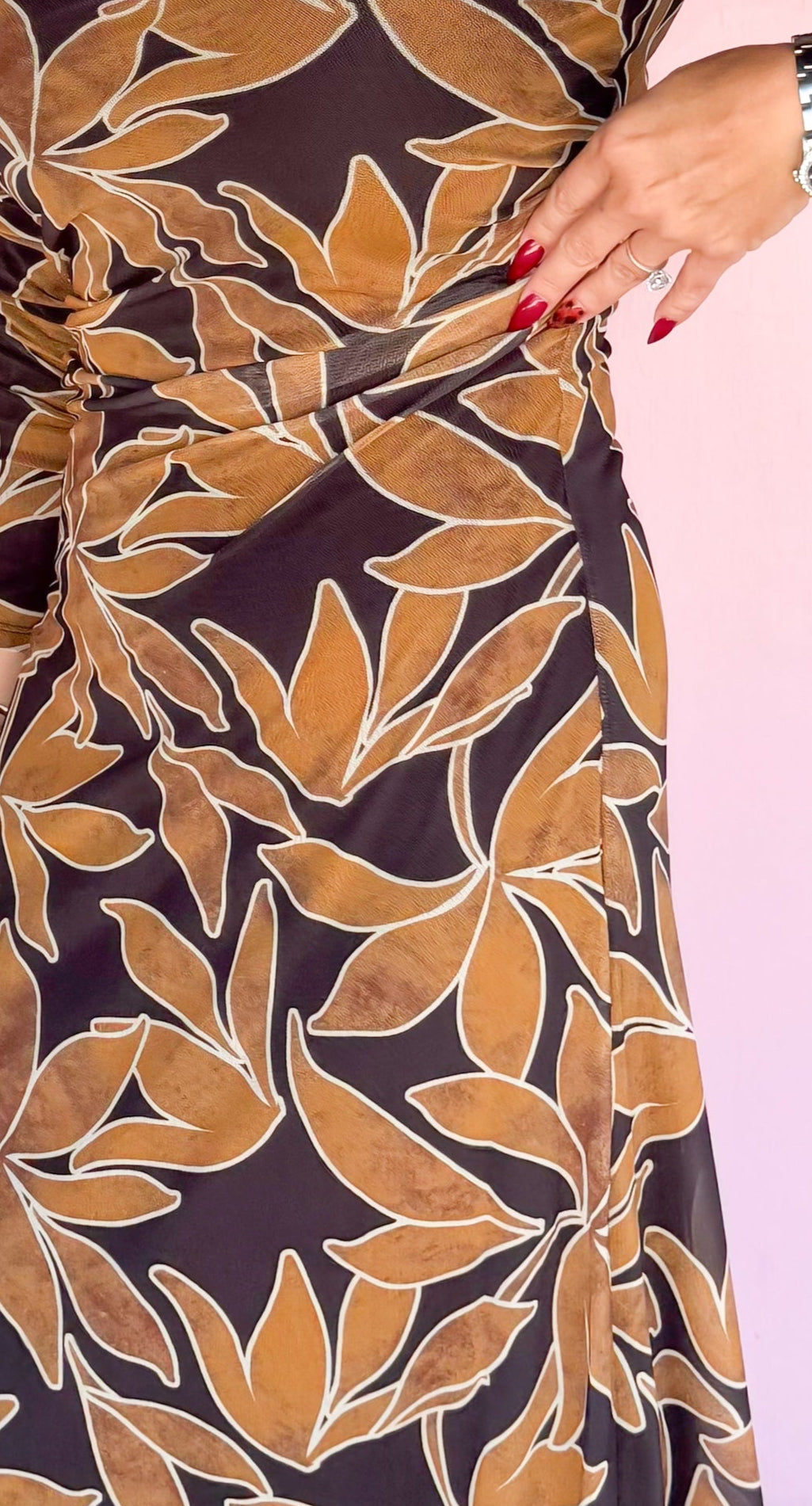 Spellbound Nox Floral Mesh Dress