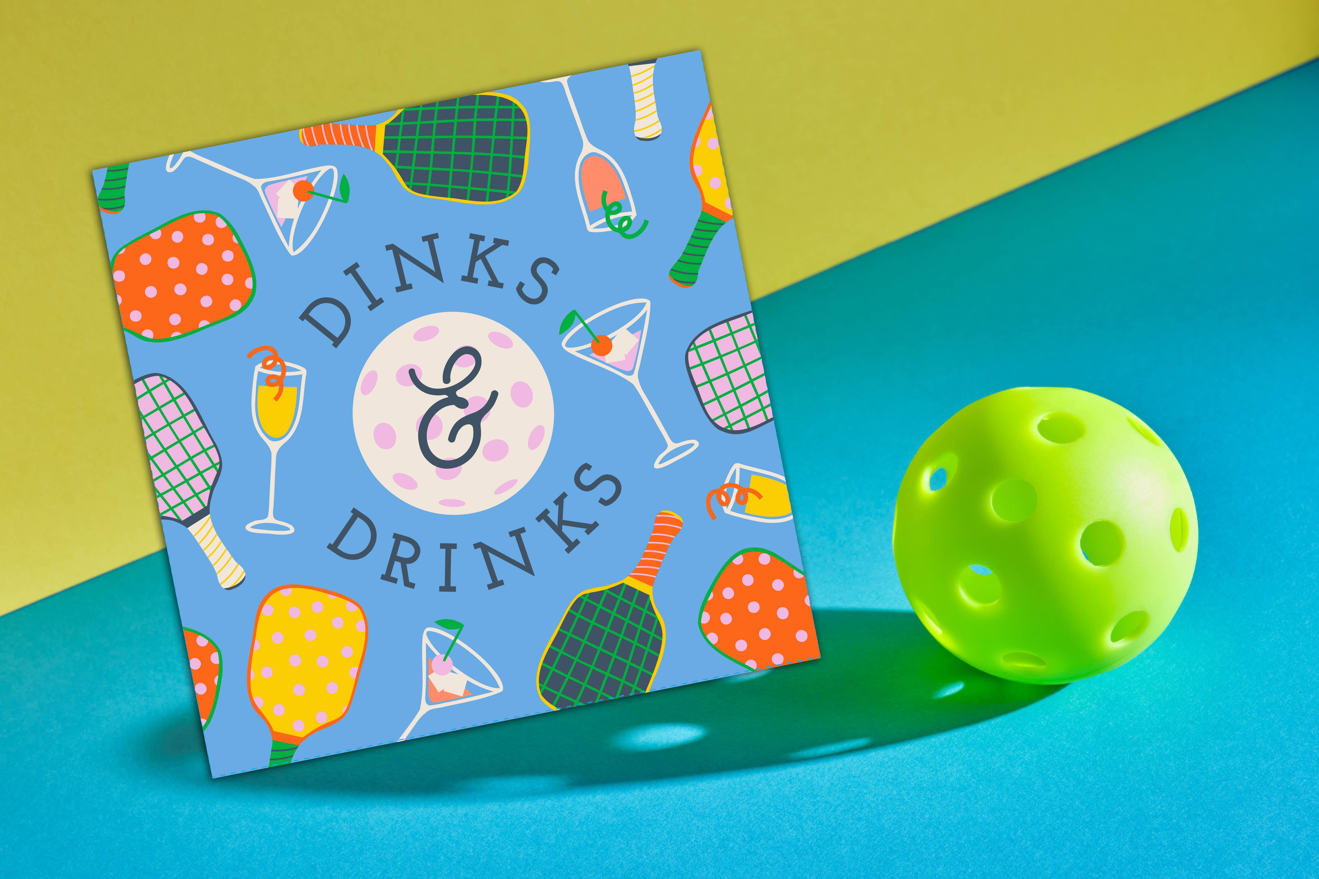 Soiree Sisters Pickleball Cocktail Napkins