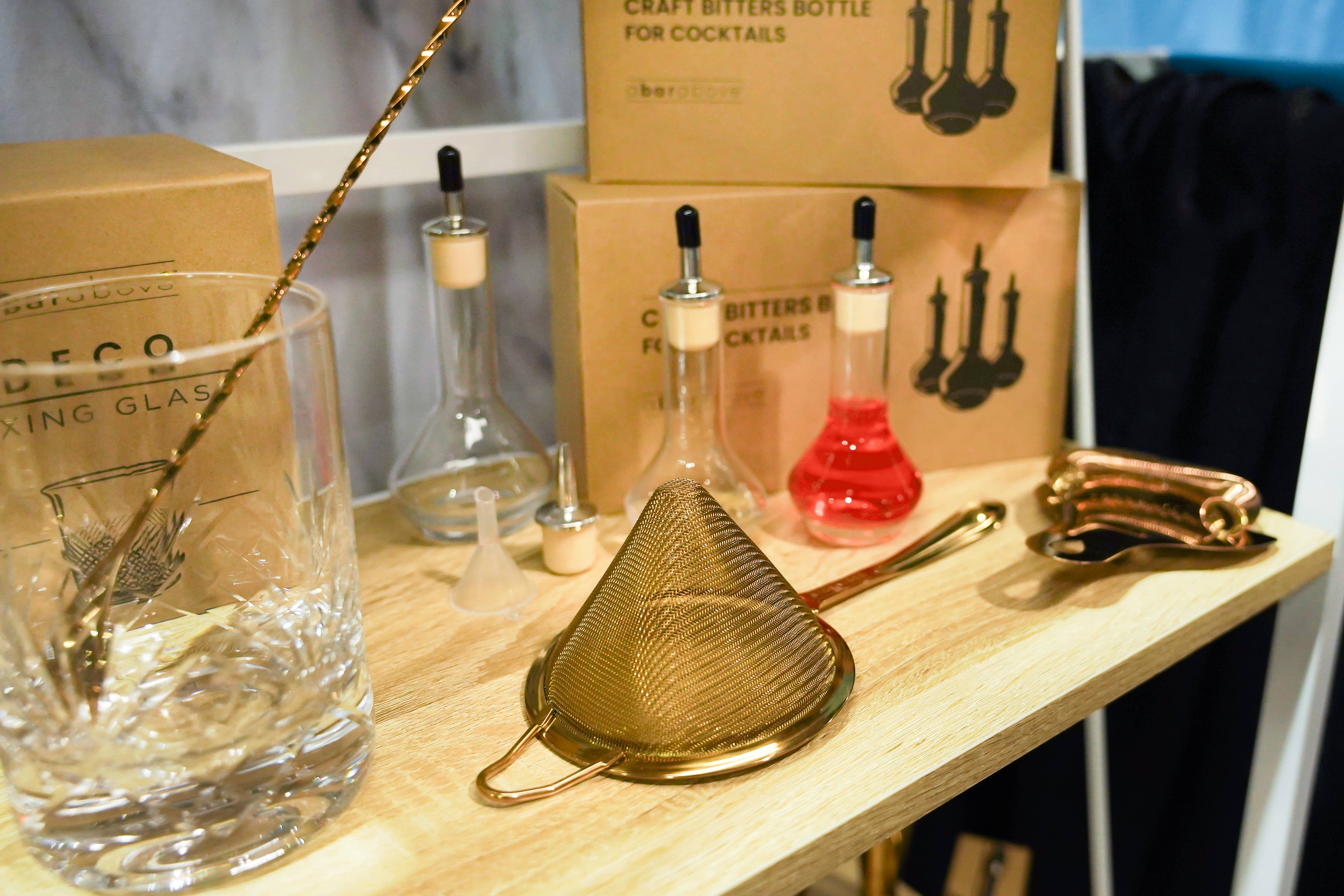 Fine Mesh Cocktail Strainer, Gold 10 cm - The BLVD