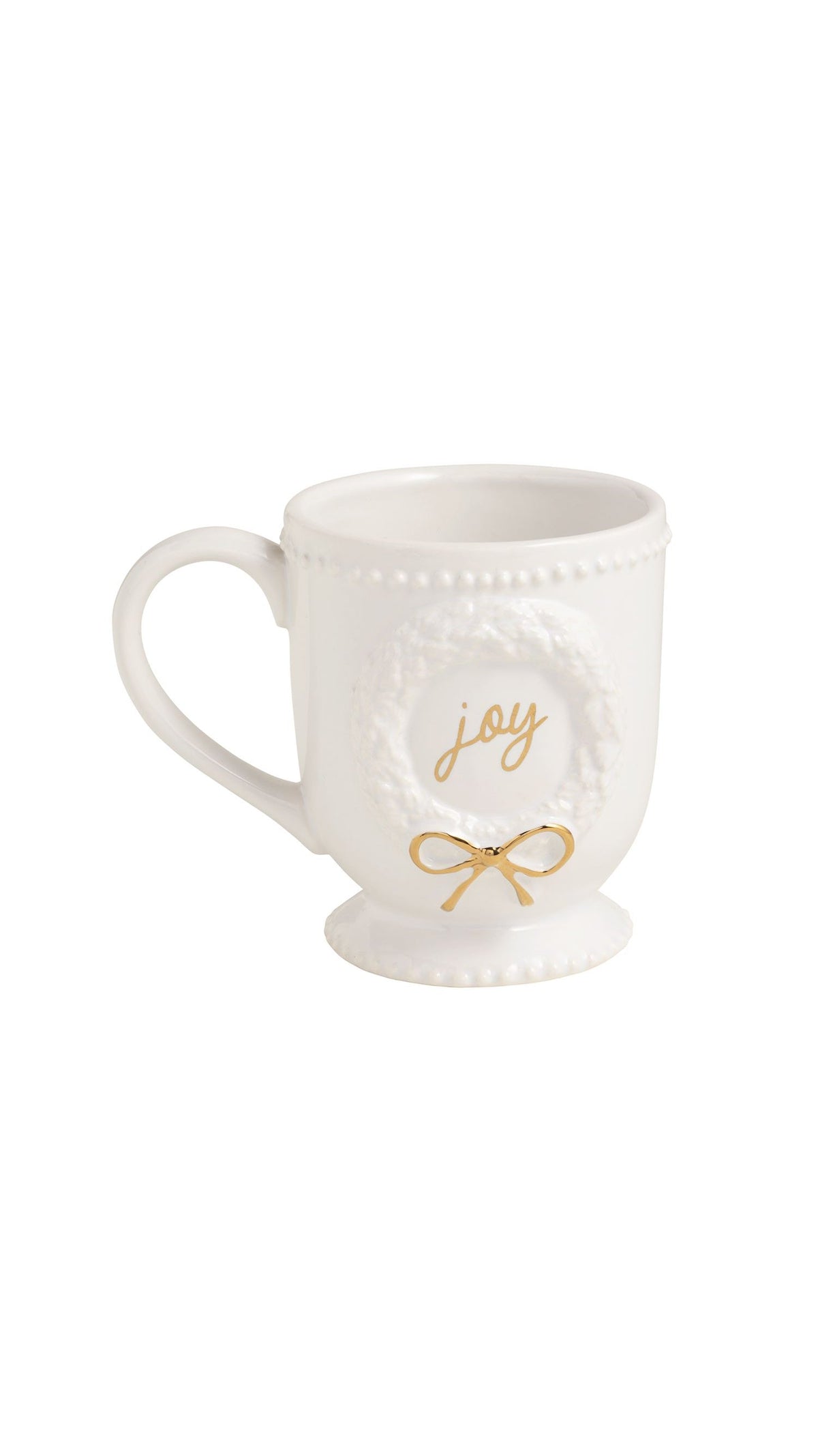 Joy Gold Mug full view on white