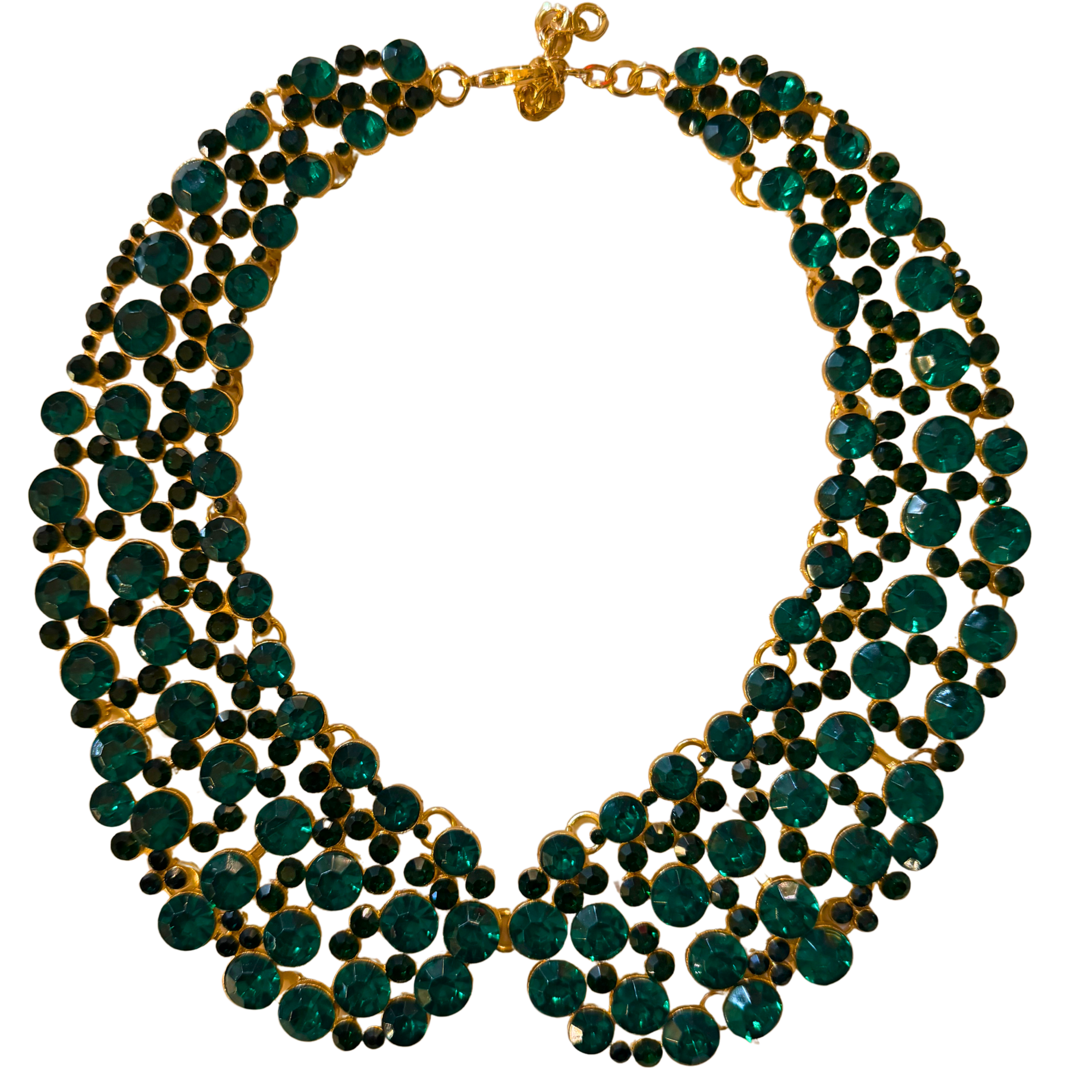 Diana Vintage-Inspired Rhinestone Statement Collar Necklace - The BLVD