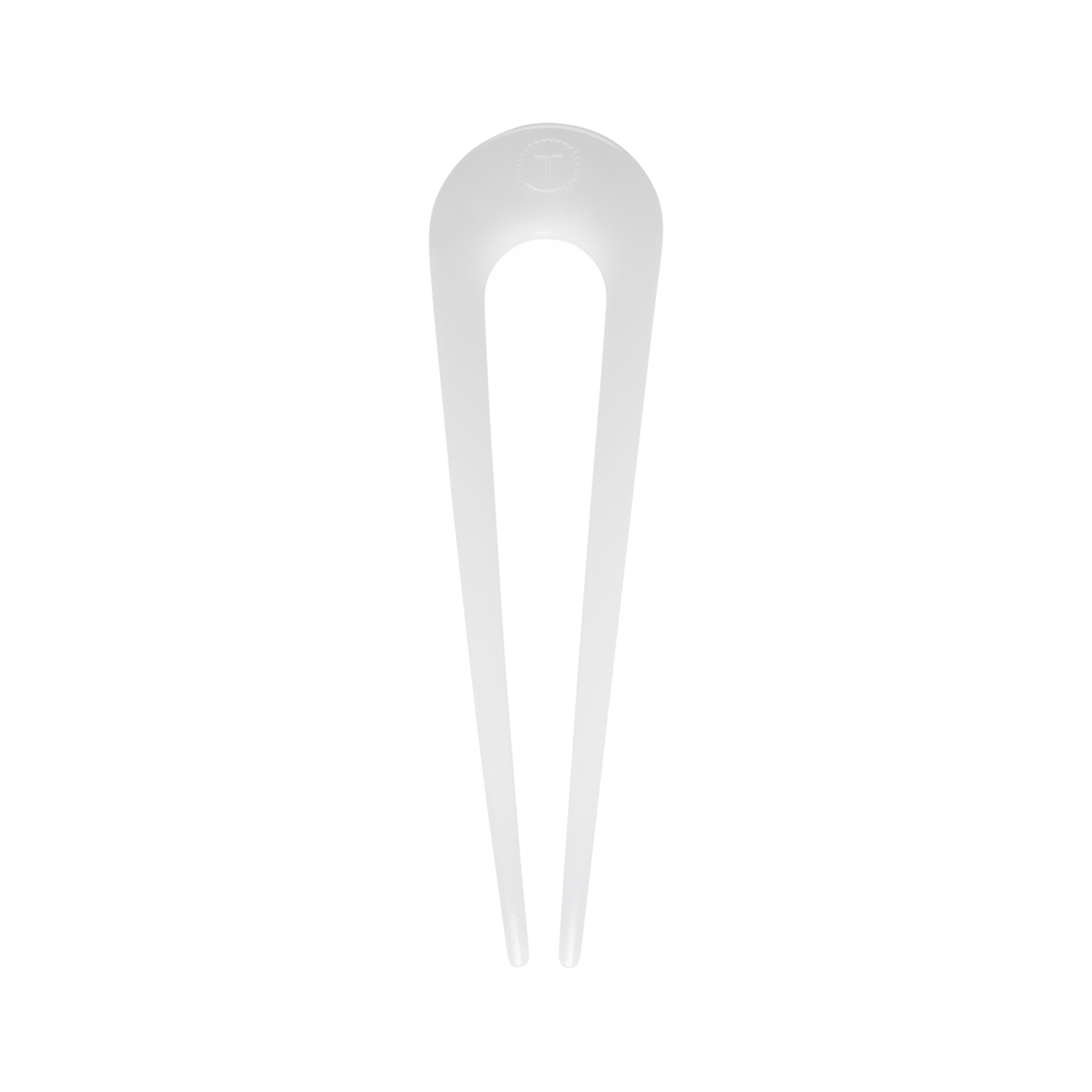 French Hair Pin Coconut White