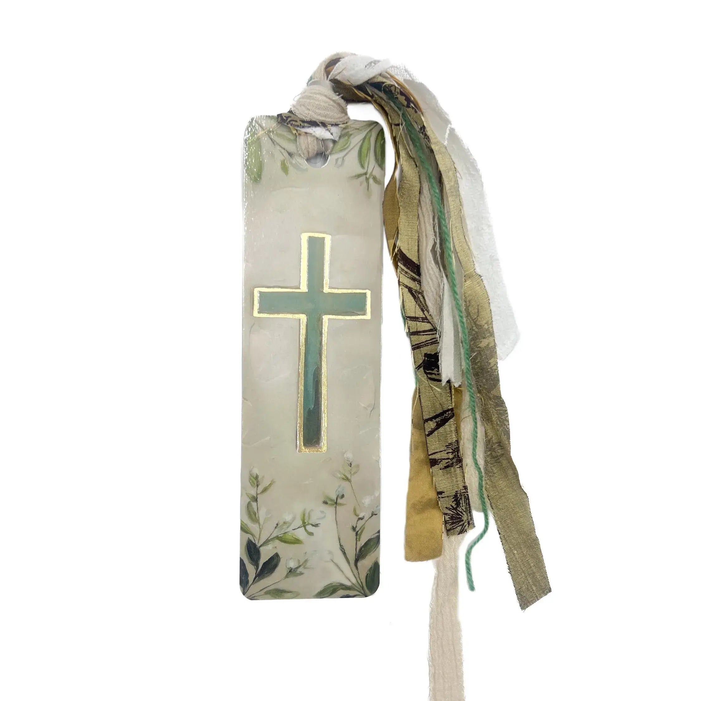 Teal Cross Tassel Bible Bookmark - The BLVD