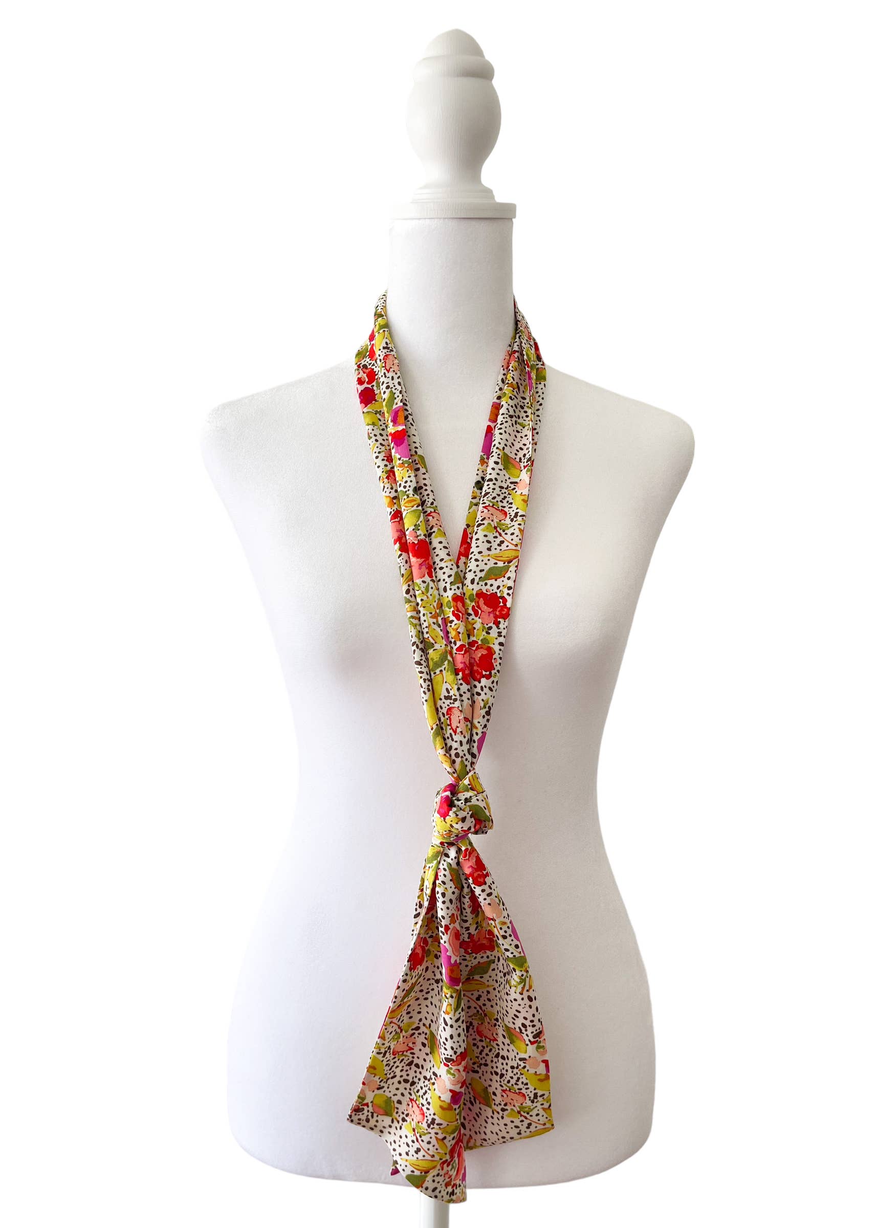Spotted Garden Bow Scarf | Big Bow - The BLVD