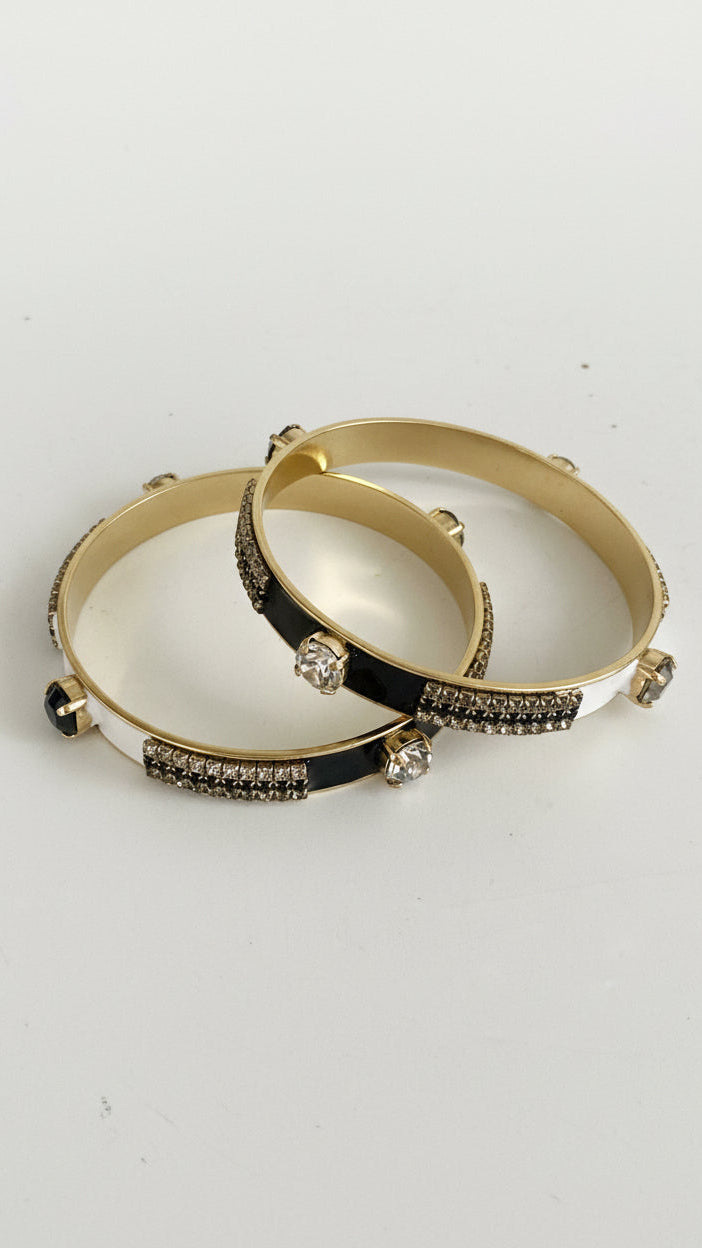Mireya Bangle in Black & White - The BLVD