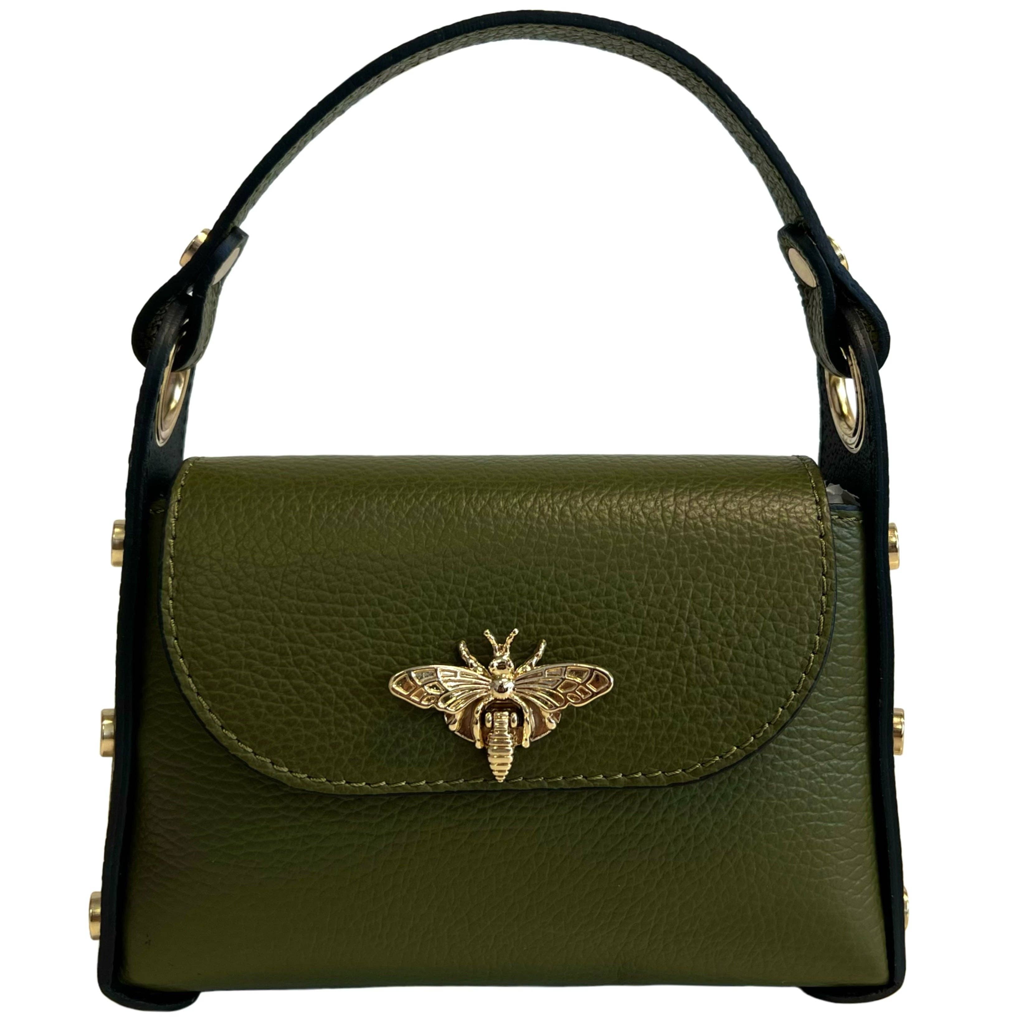 Mini Leather Bag w/Fly Closure - The BLVD