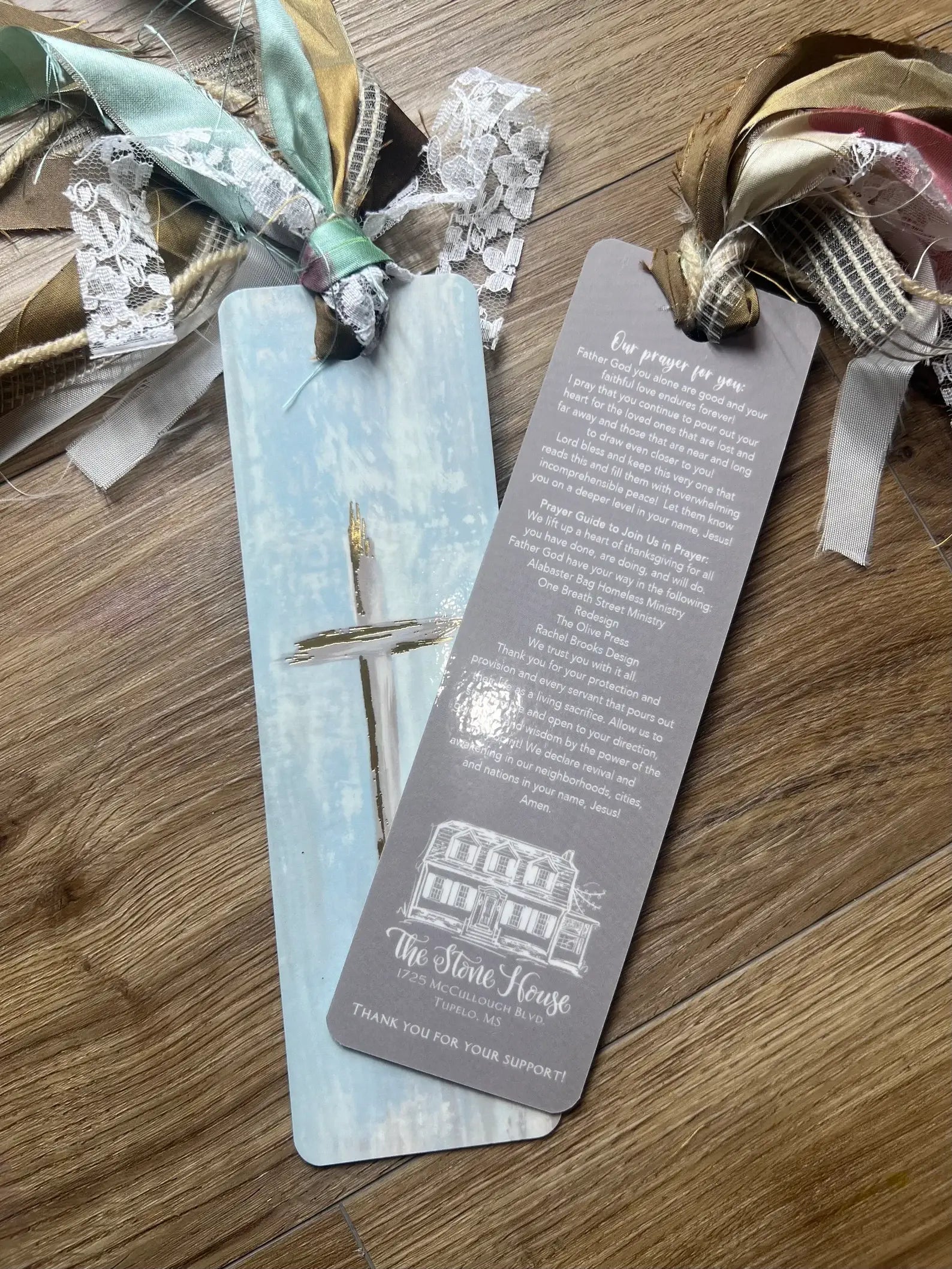 At The Cross tassel Bible bookmark product photo - detail view - BLVD Boutik