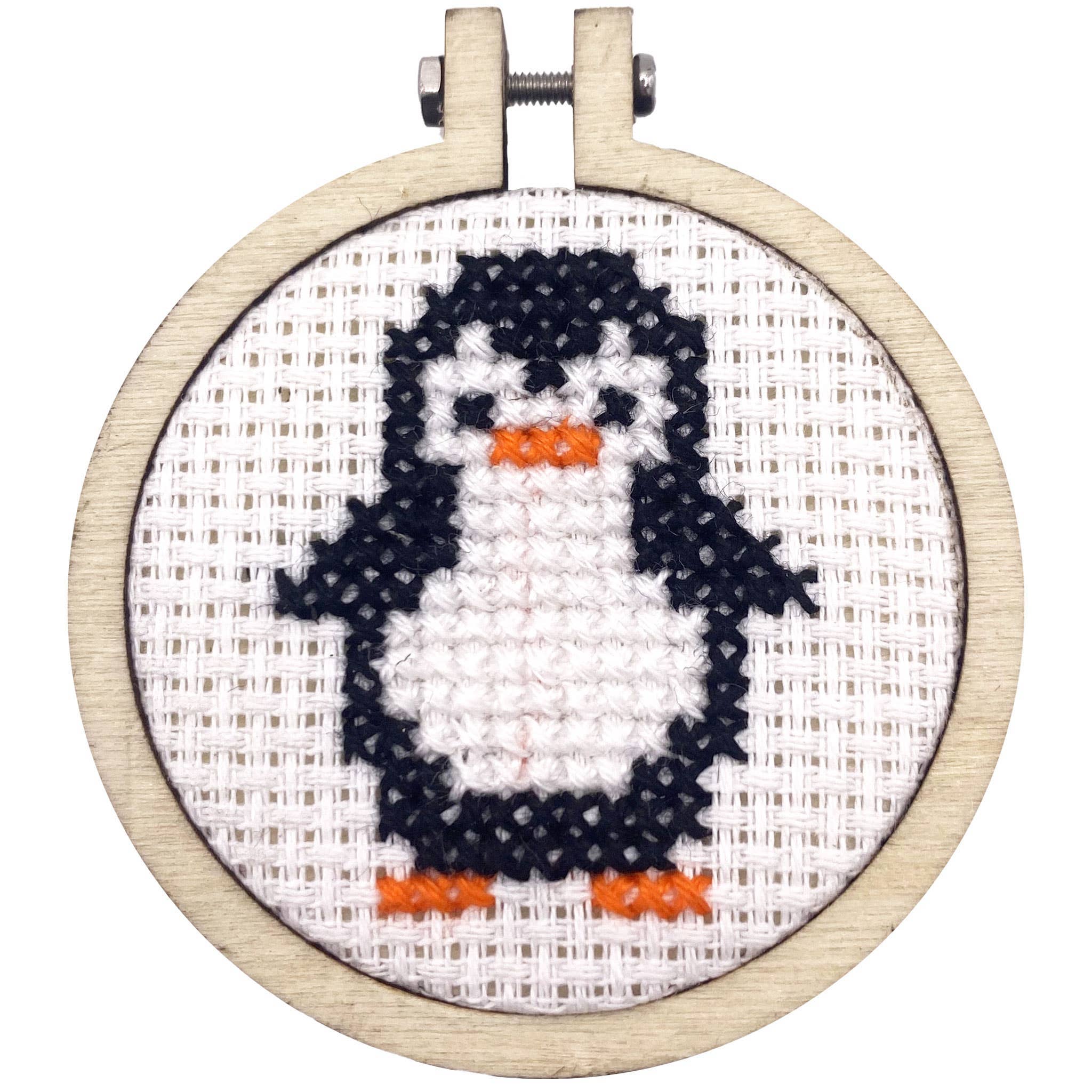 Waddle I Do Without You mini matchbox cross stitch kit product photo - alternate view - BLVD Boutik