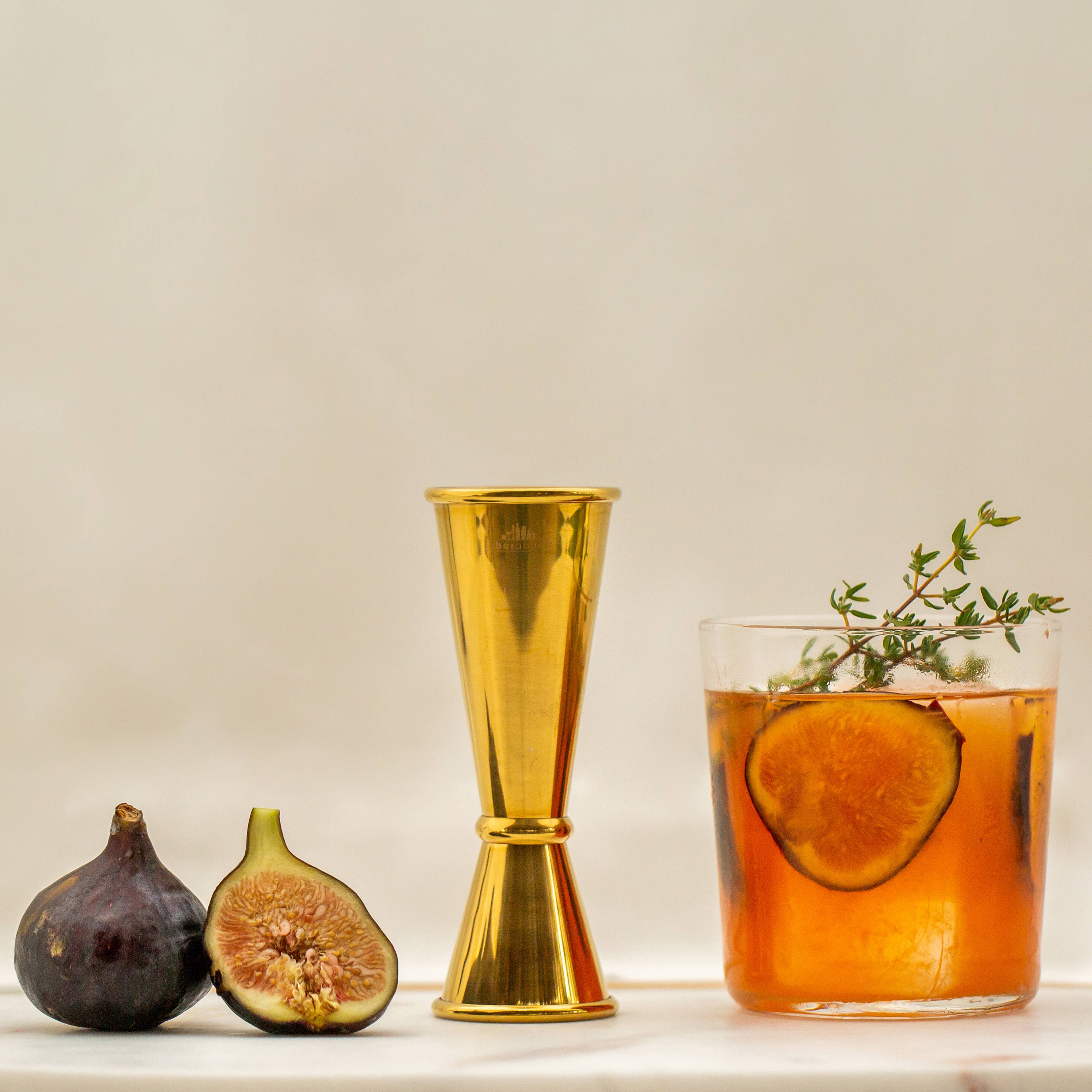 Japanese Jigger, Gold 2 Ounce Cocktail Jigger - The BLVD