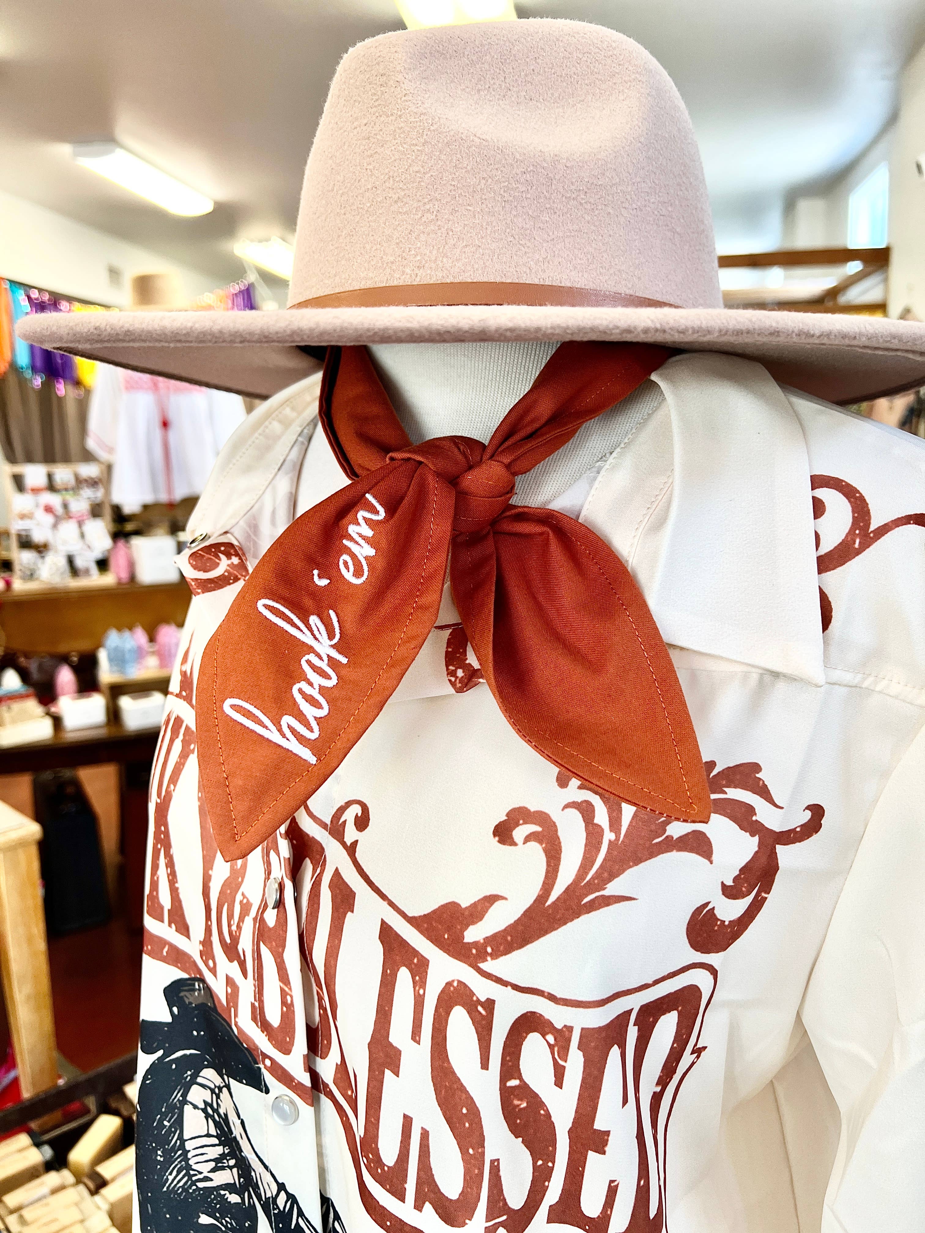 Hook 'Em Ascot Scarf