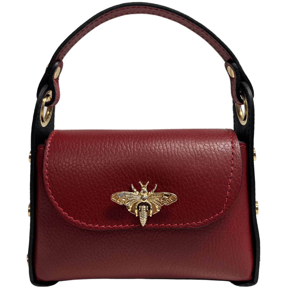 Mini Leather Bag w/Fly Closure - The BLVD