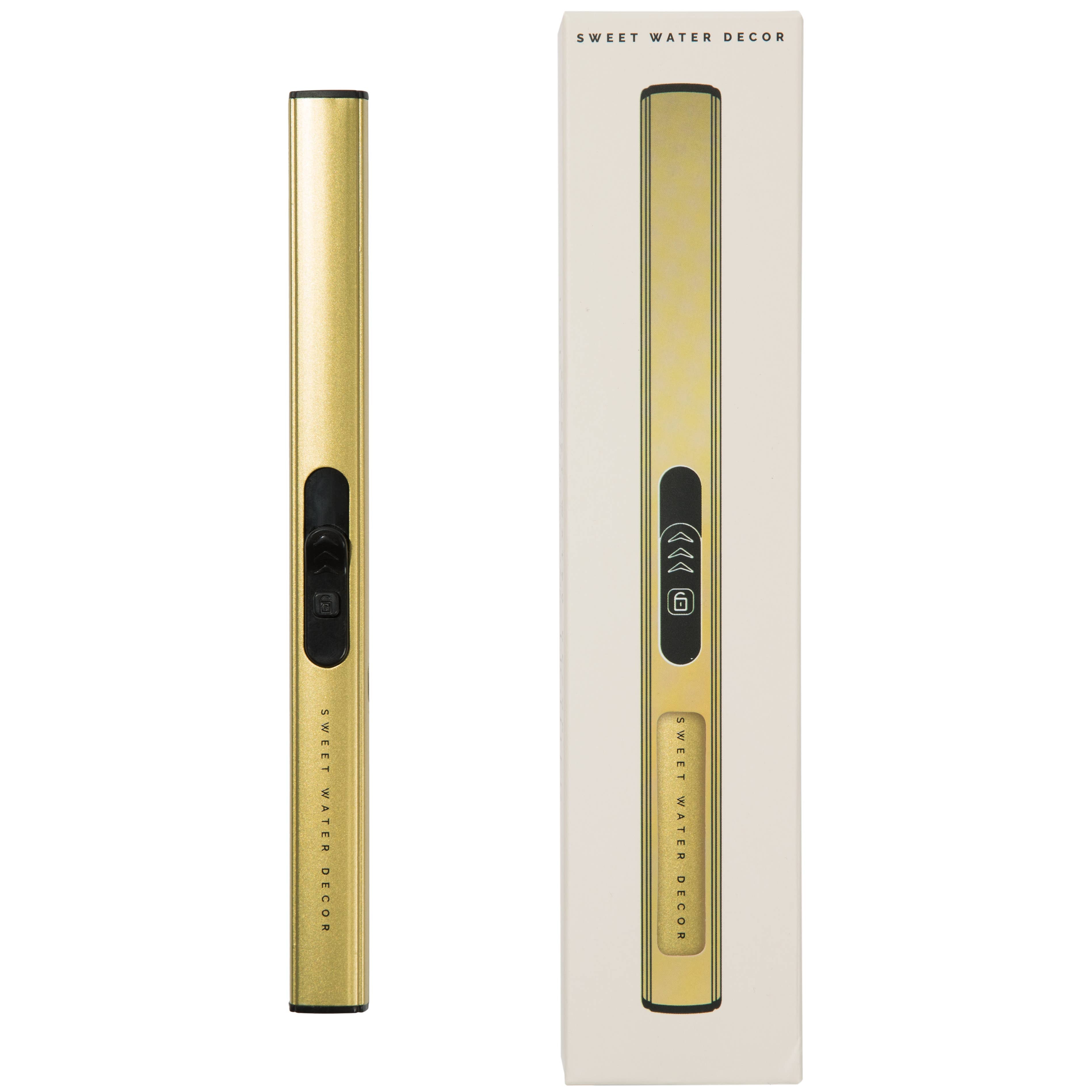 Gold Rechargeable Electric Lighter - Home Decor & Gifts - The BLVD