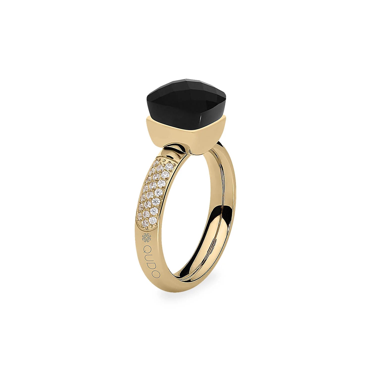 Firenze Deluxe Crystal Ring - Jet