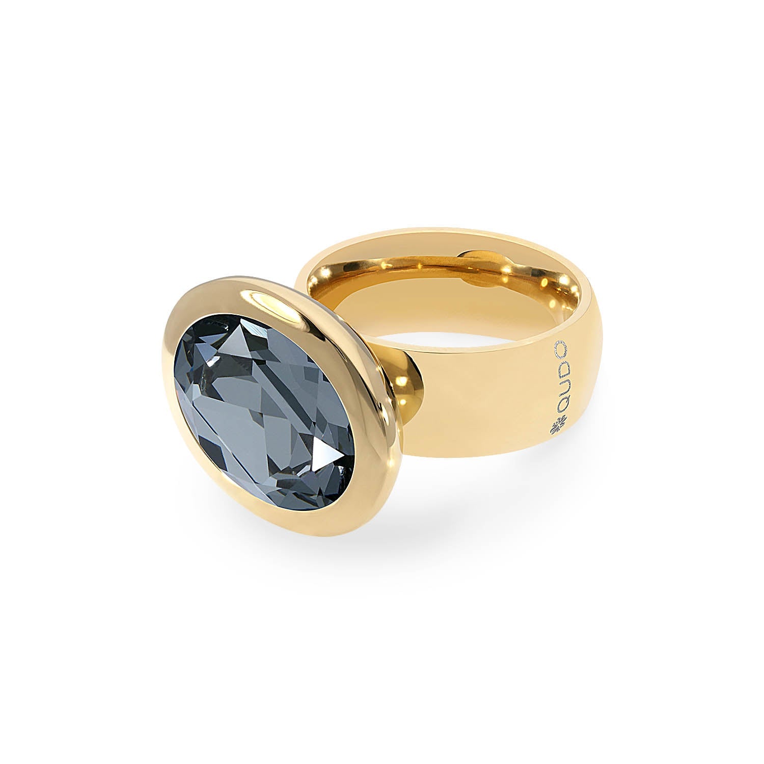 Tivola Big Crystal Ring in Silvernight