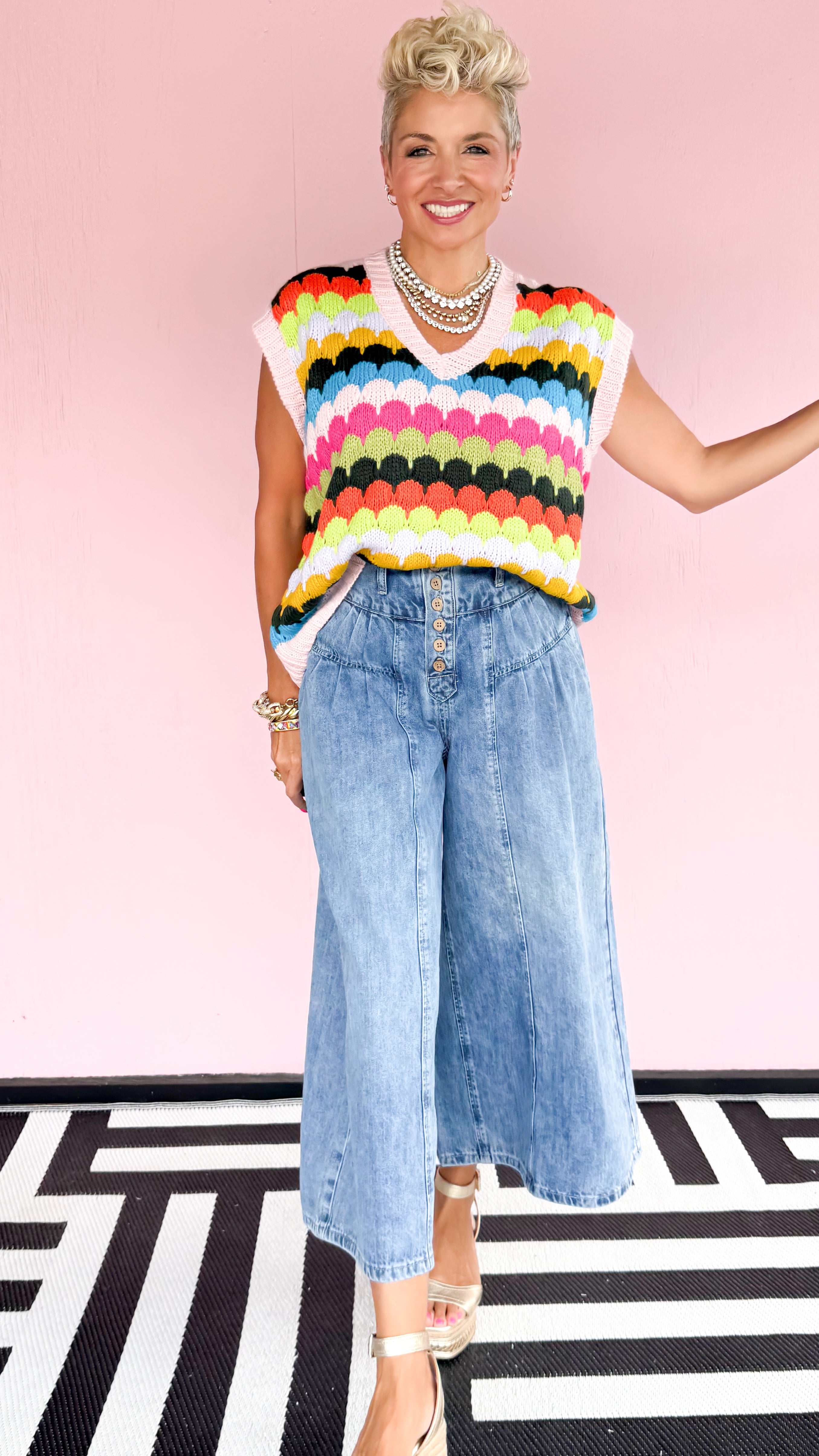Jackie Bloom Sweater Vest