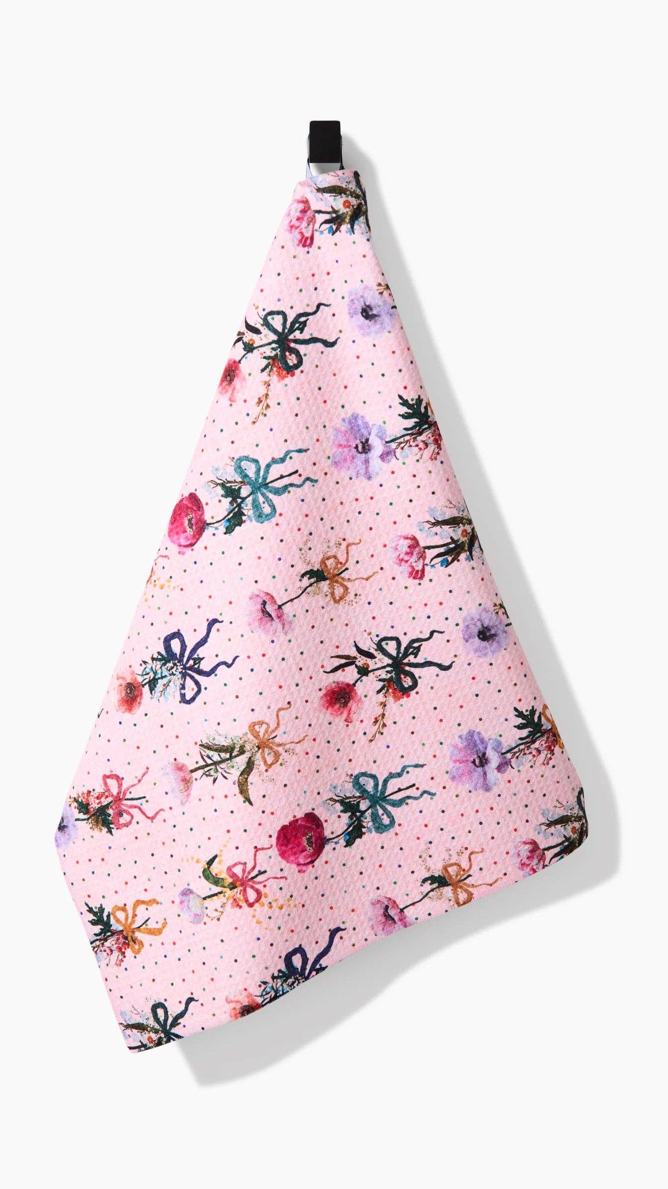 Bows and Dots bar towel product photo - styled view - BLVD Boutik