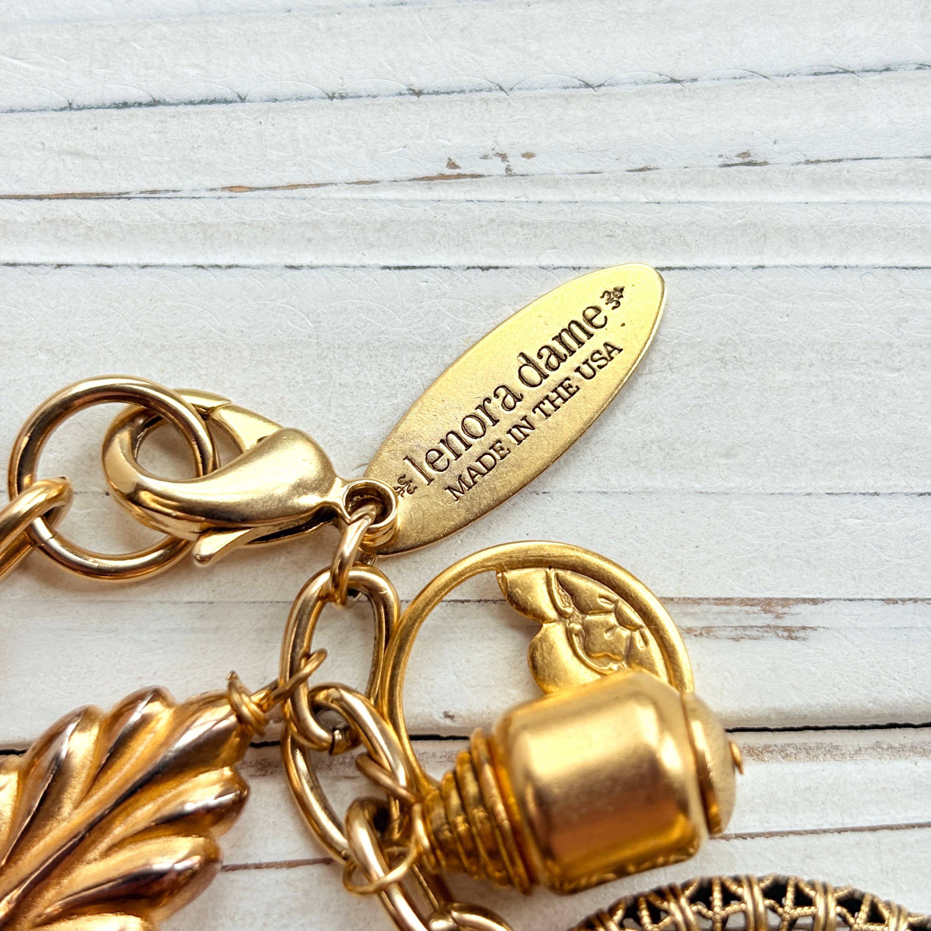 Vintage Inspired Gilded Charm Bracelet - The BLVD