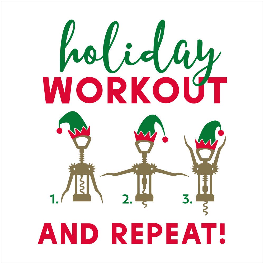 Funny ChristmasNapkins/Holiday Workout - The BLVD