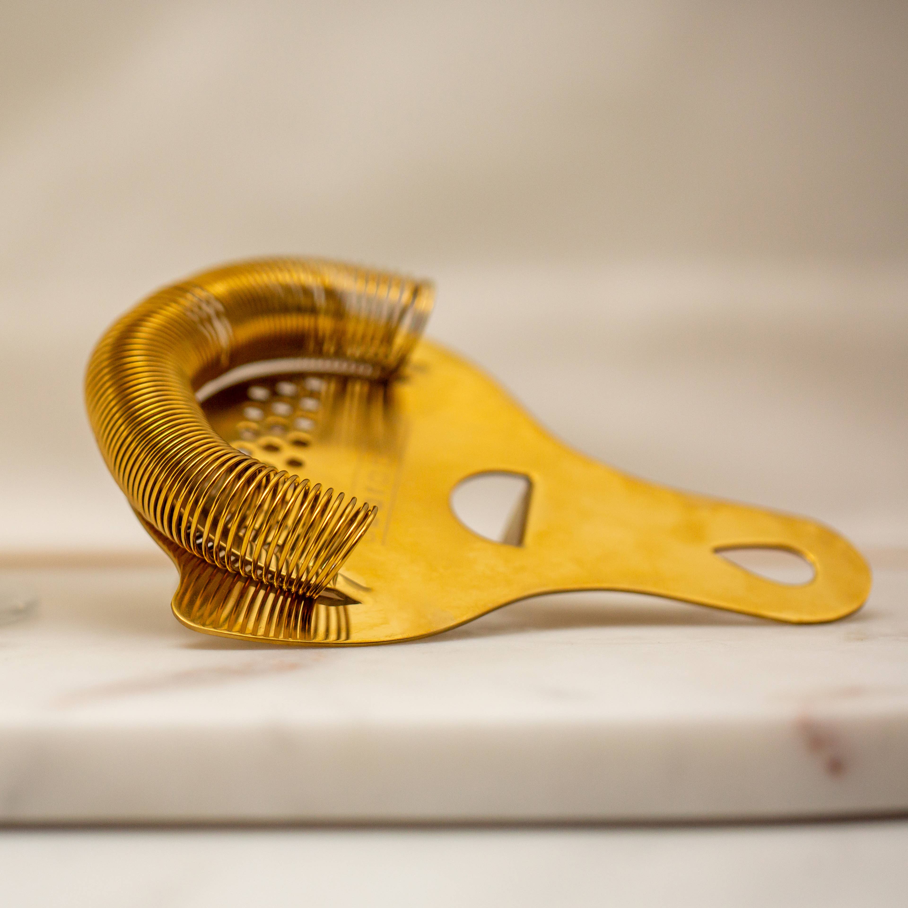 Hawthorne Strainer, Gold Cocktail Strainer - The BLVD