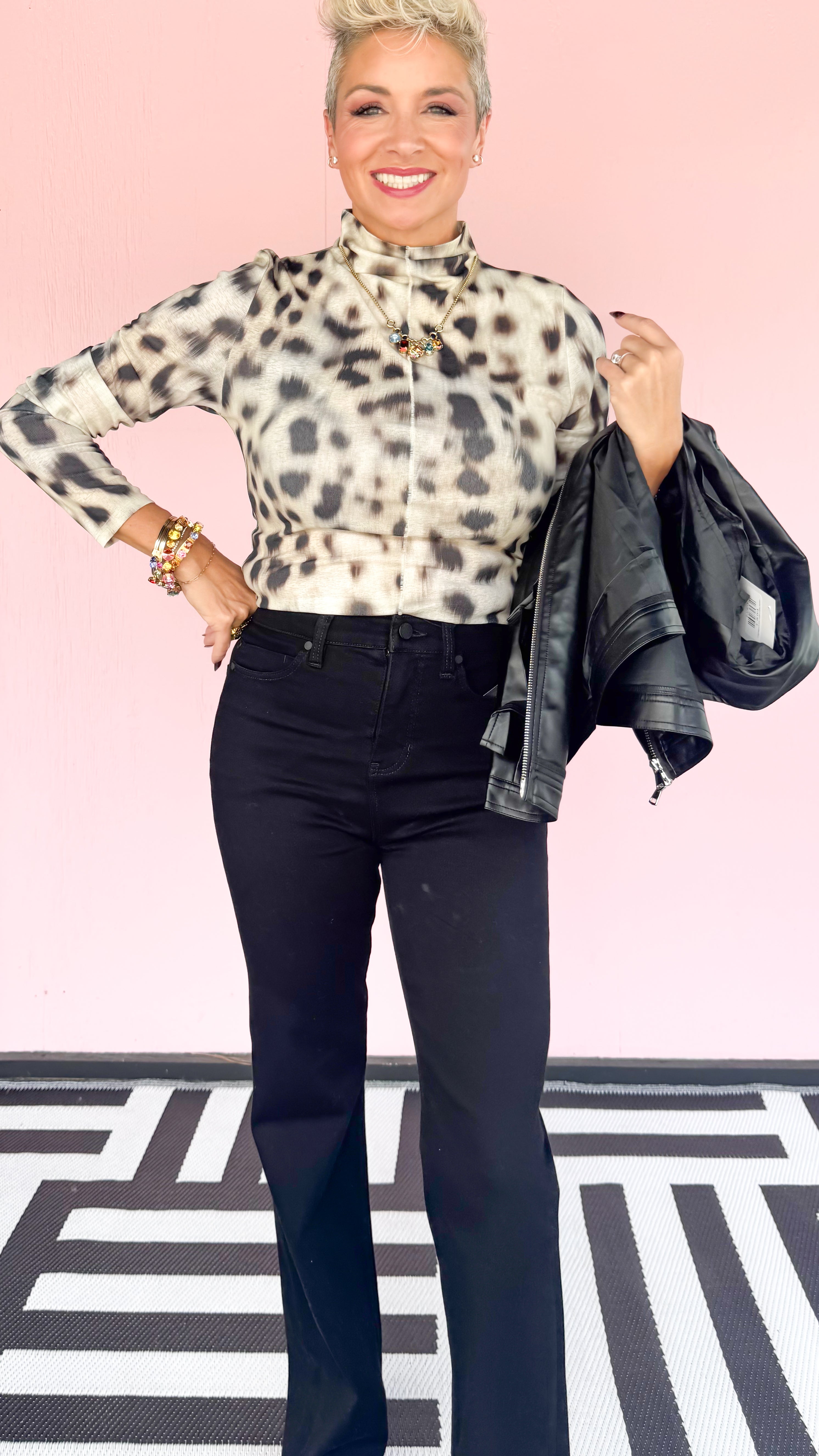 Whisper White Animal Top