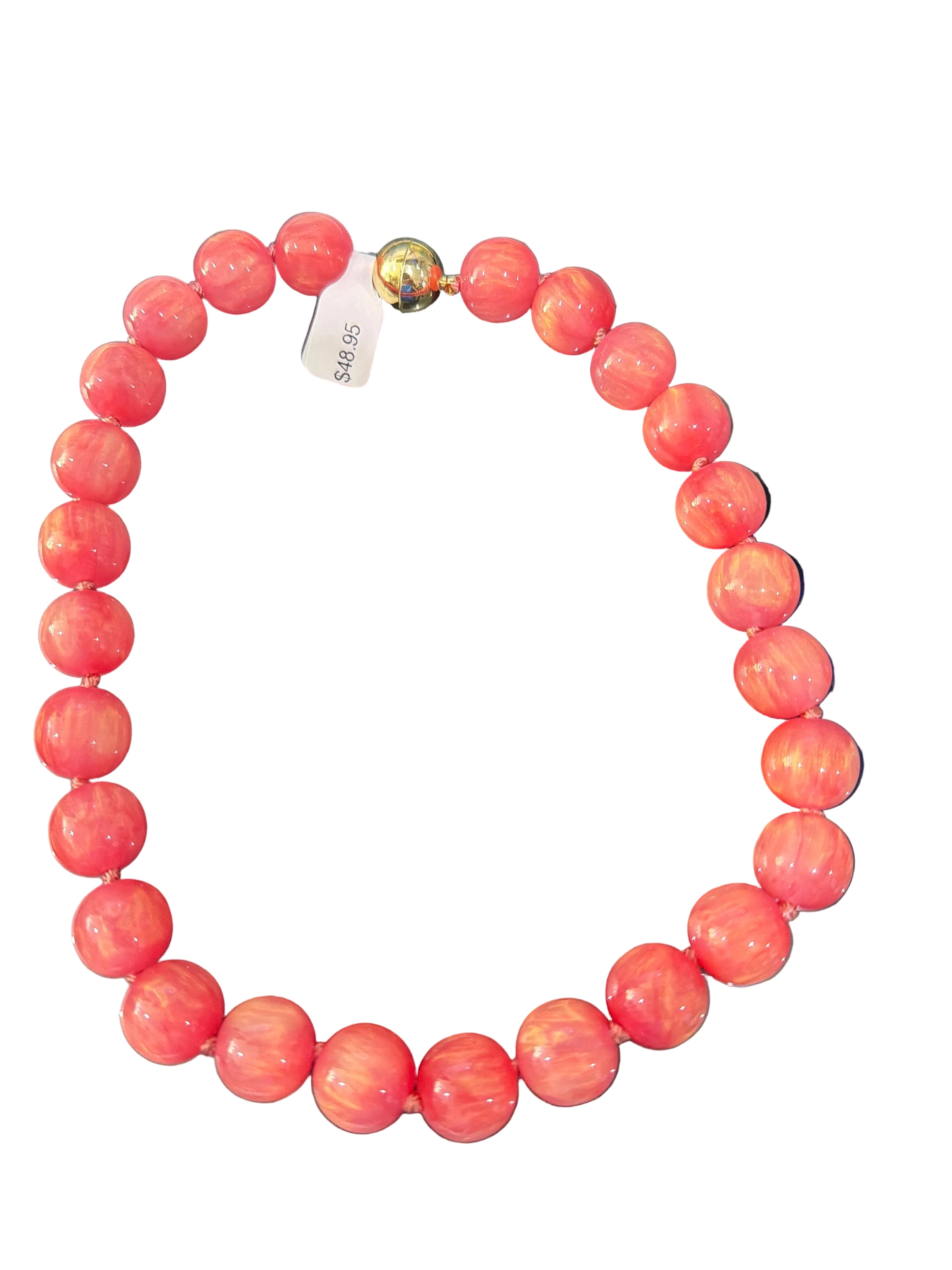 Large Beaded Magnetic Clasp Necklace