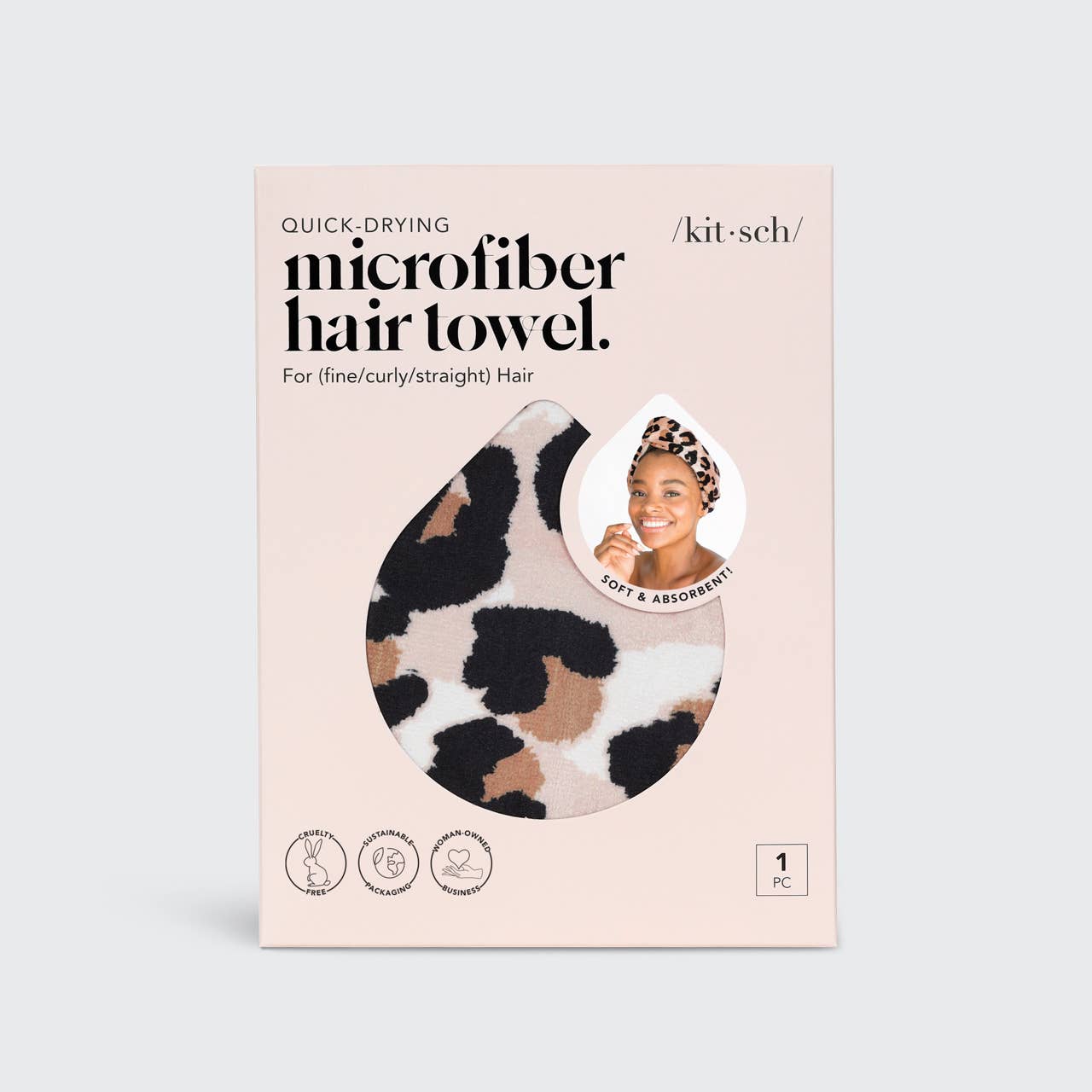 Quick Dry Hair Towel - Leopard - The BLVD