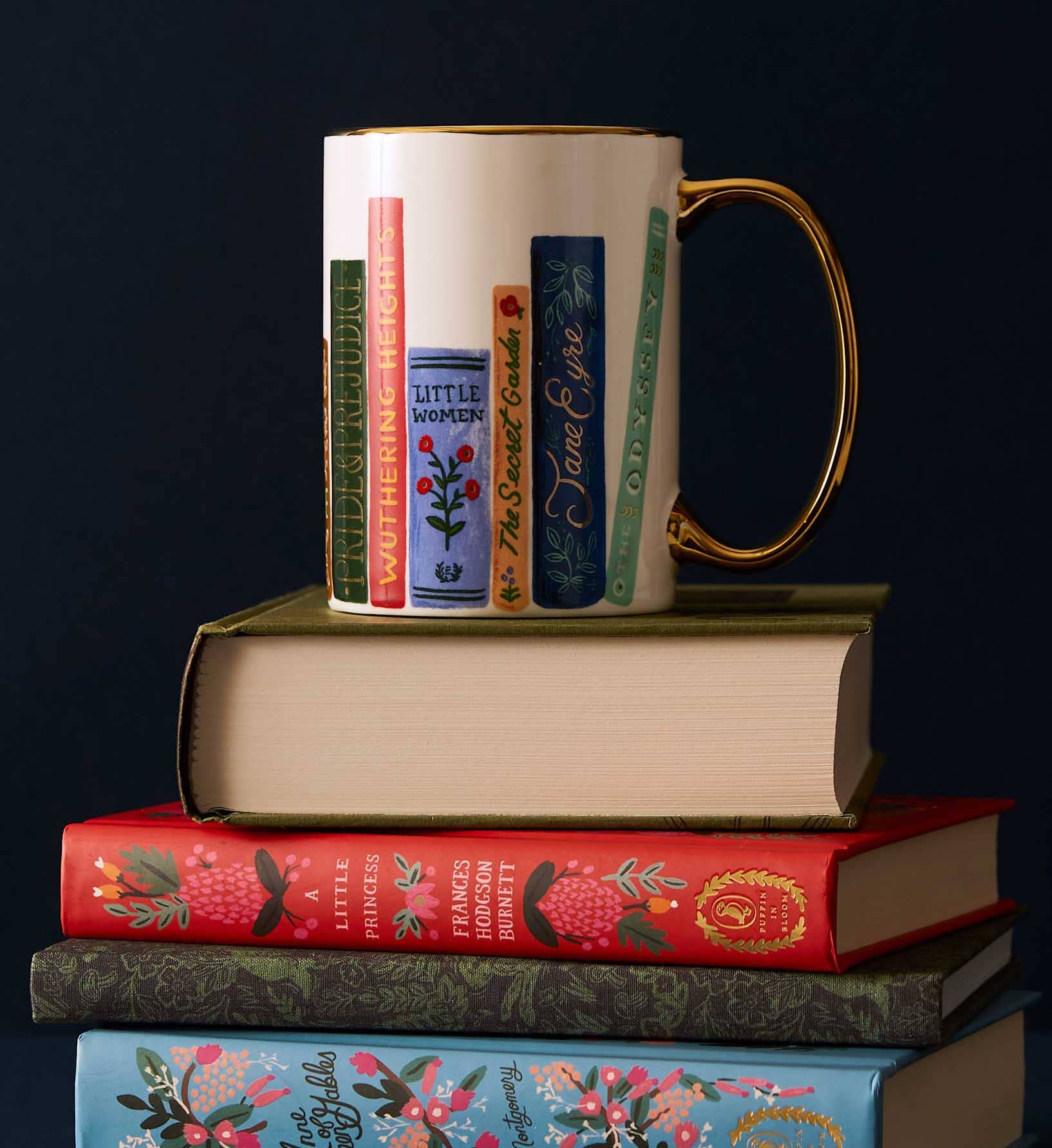Book Club porcelain mug product photo - detail view - BLVD Boutik