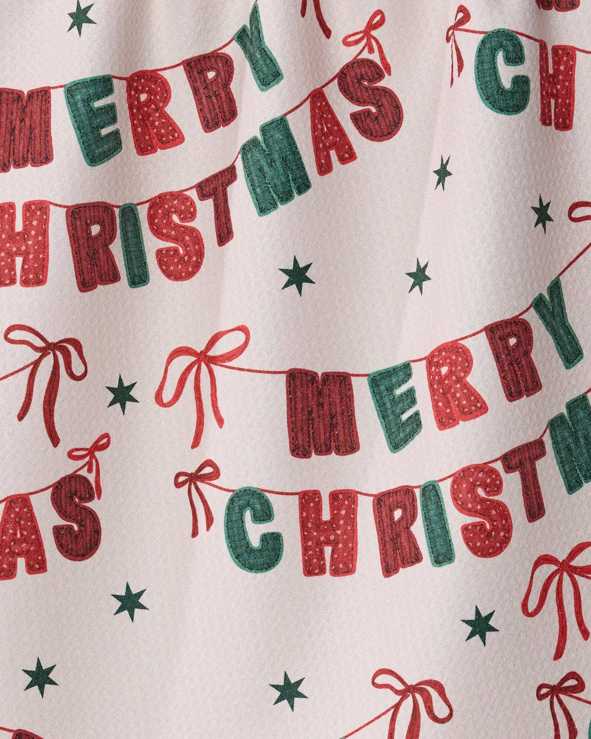 Geometry Christmas Banner holiday tea towel, 18 x 30, alternate view 2
