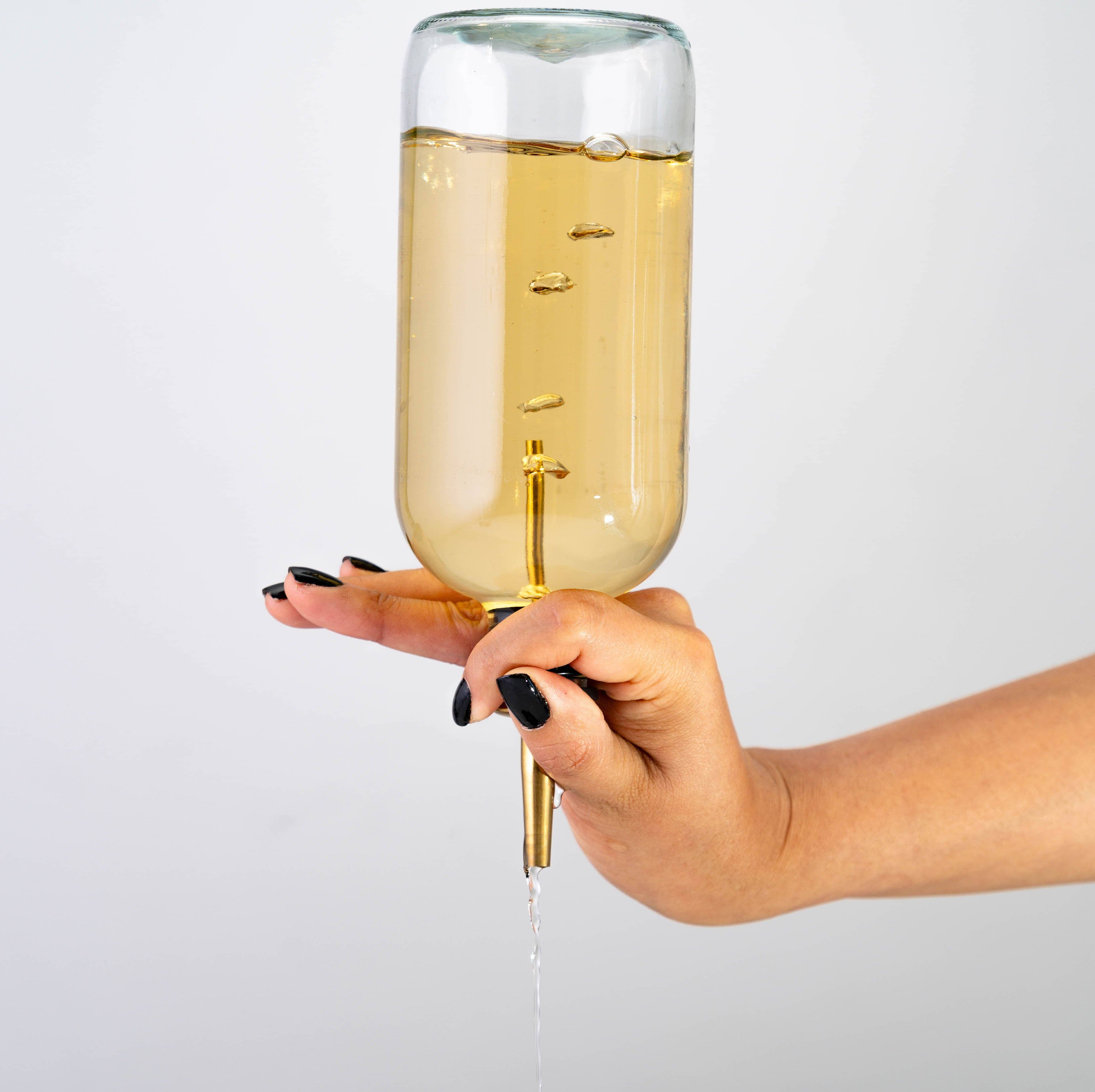Pour Spouts, Set of 6 Bottle Pourers - Gold - The BLVD
