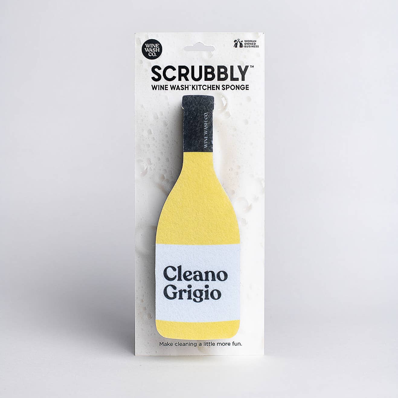 Scrubbly kitchen sponge Cleano Grigio product photo - front view - BLVD Boutik