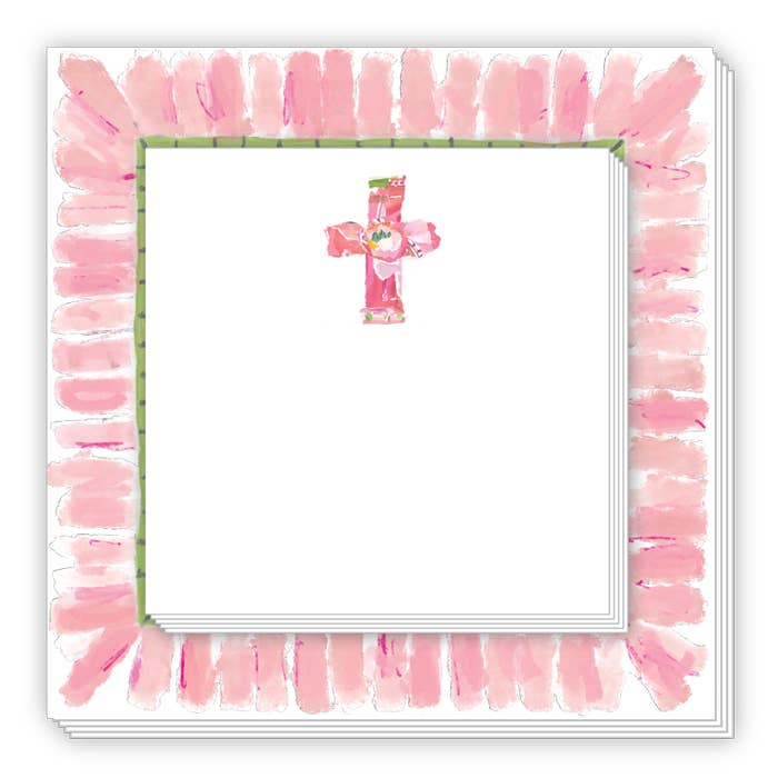 Pink Cross Notepad Duo