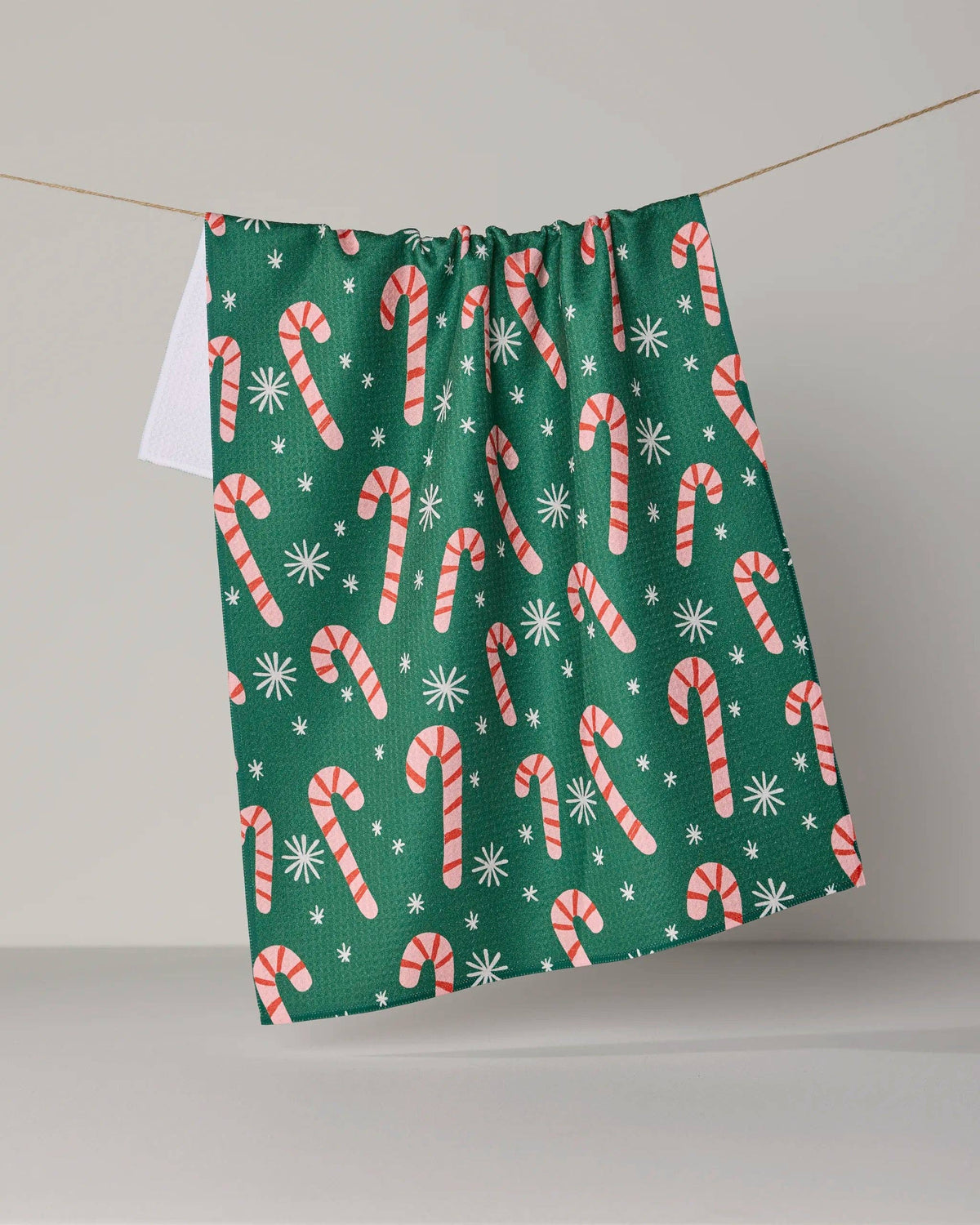 Geometry Sweet Candy holiday tea towel, 18 x 30, original product photo