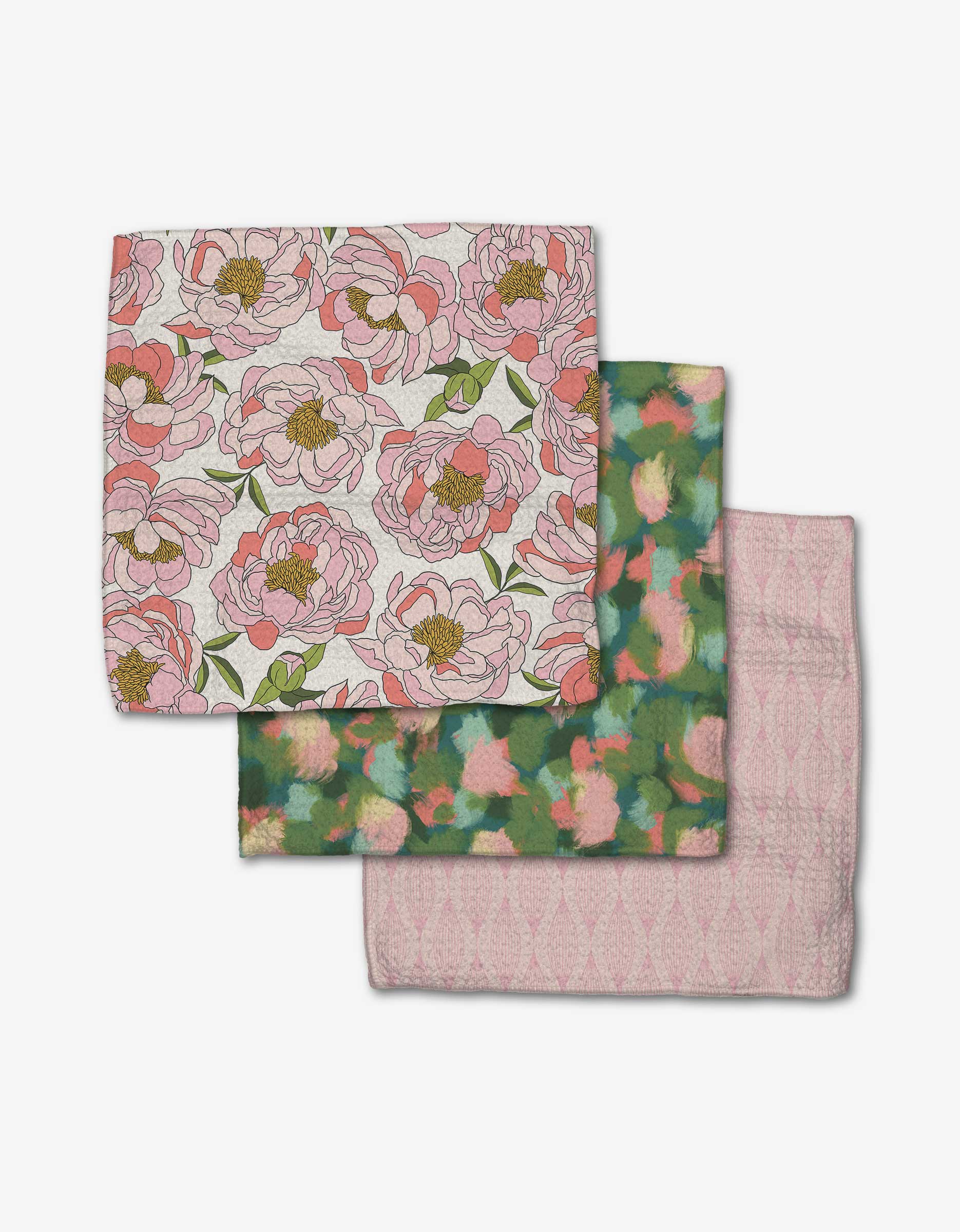 Peony Paradise Dishcloth Set - The BLVD