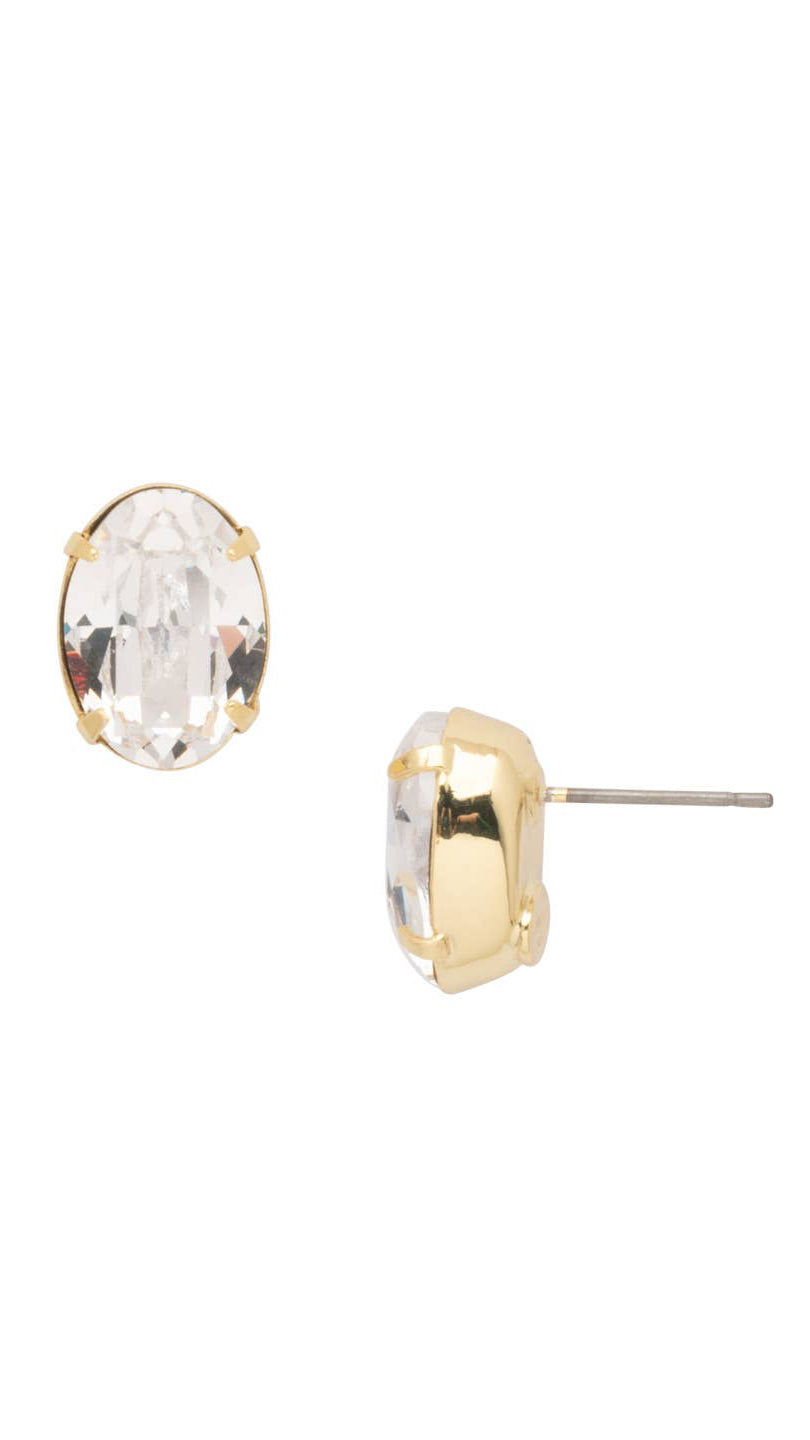 Oval Cut Stud Earrings