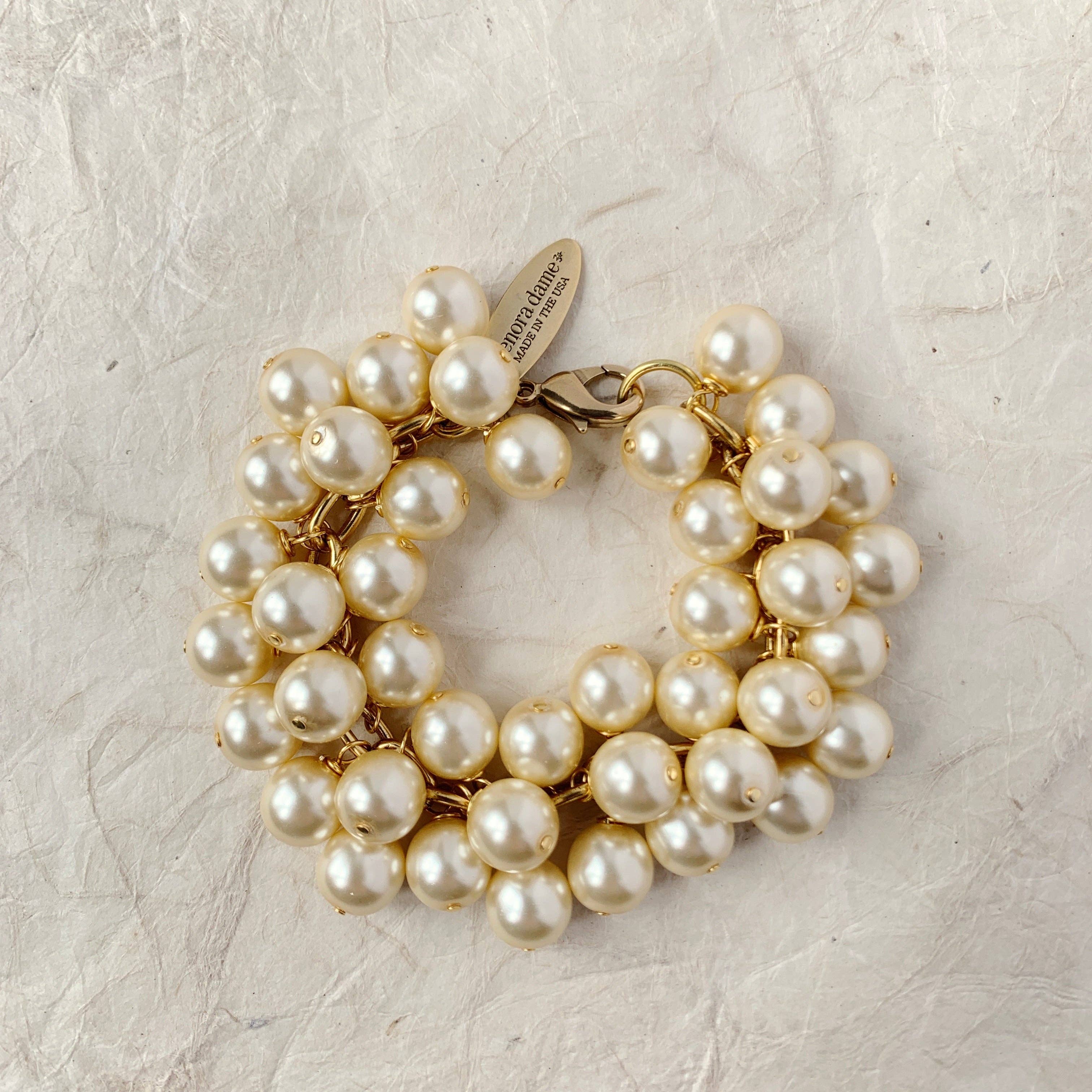 Iconic Pearl Cluster Bracelet - The BLVD
