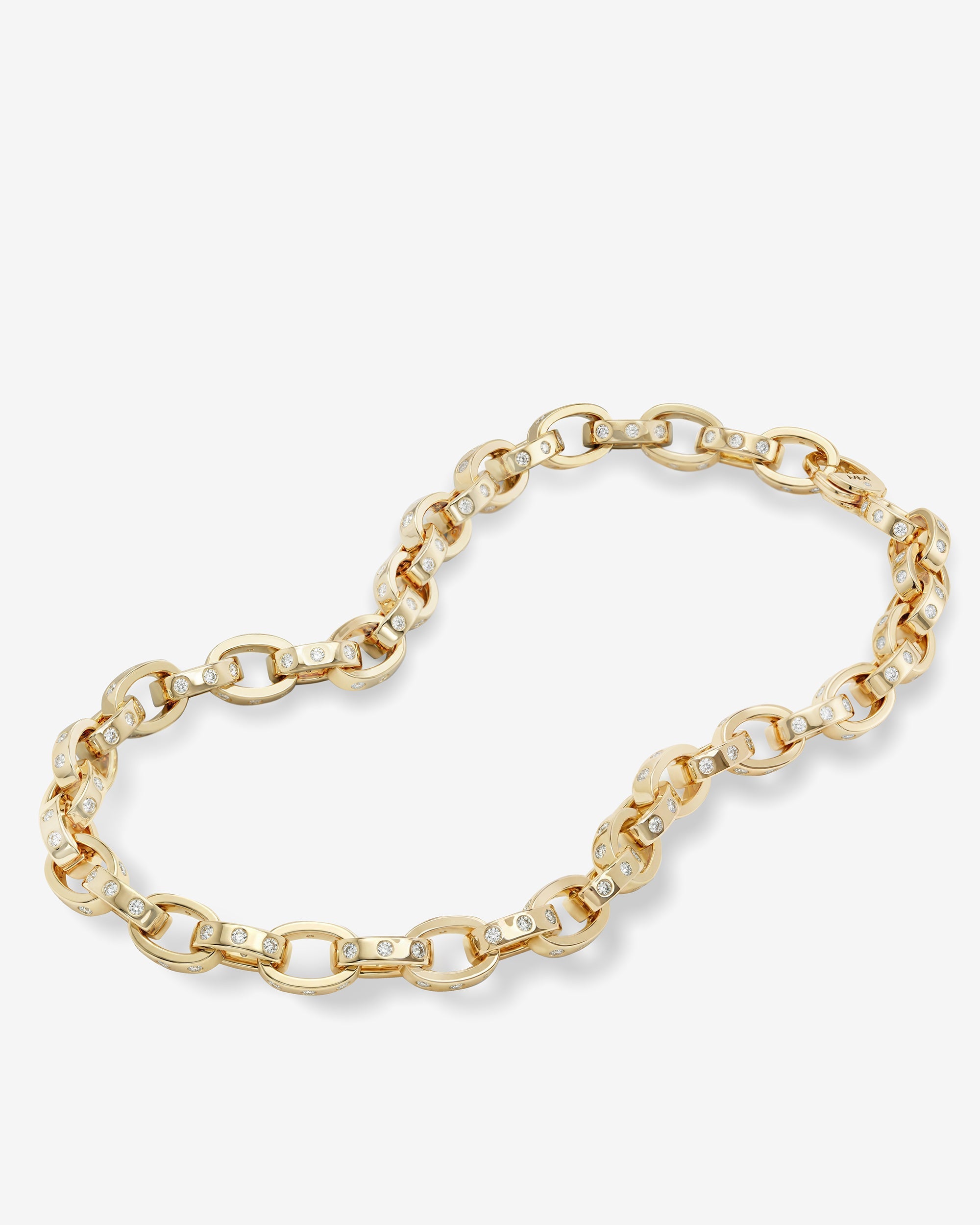 Ashley Chain Link Necklace 9mm detail view