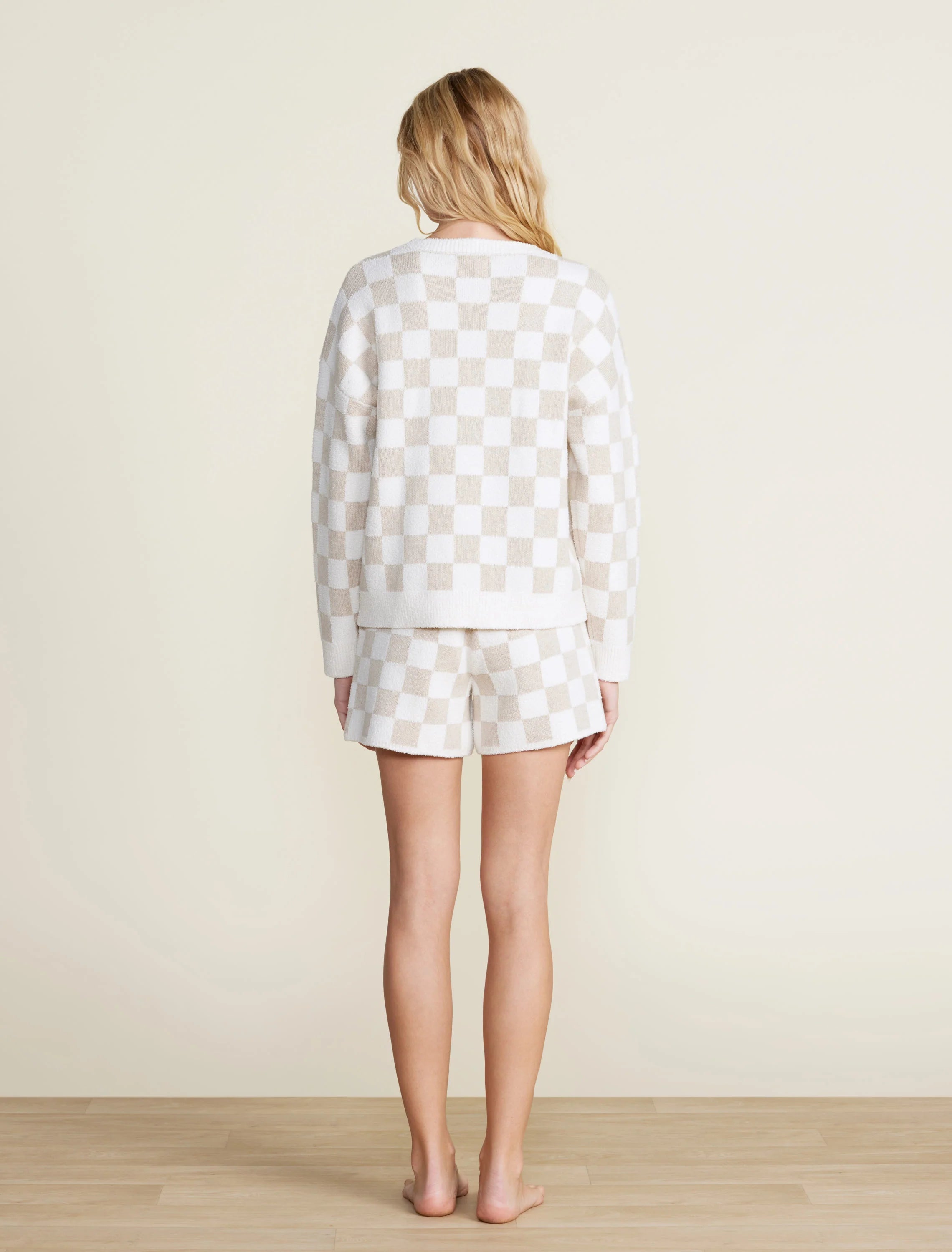 Cotton Checkered Pullover