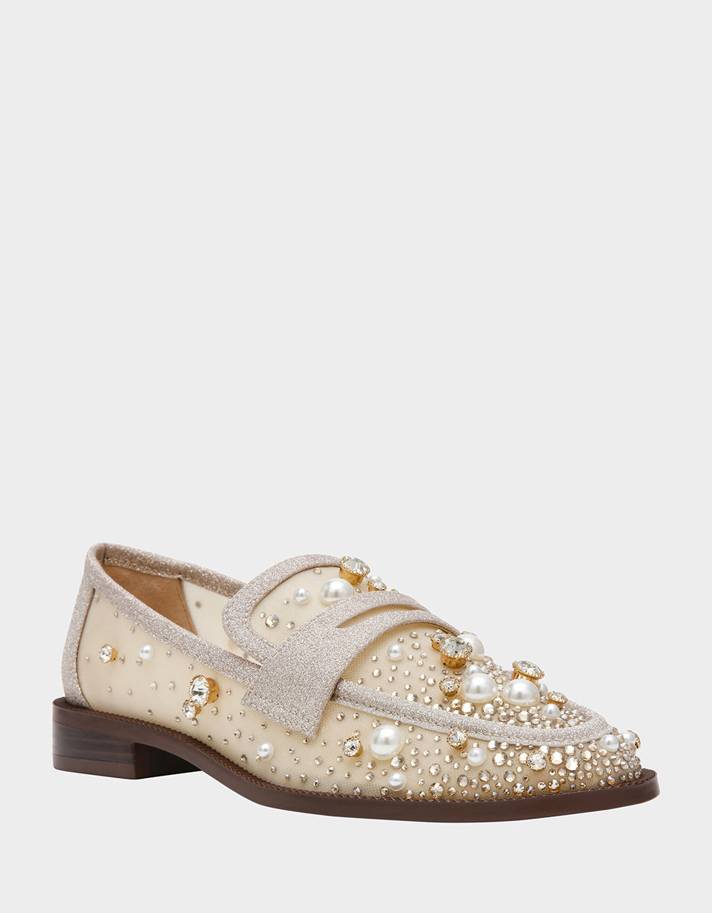 Maren Loafer in Light Gold - front angle