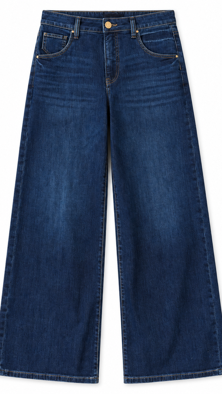 Maya High Rise Fab Ab Wide Leg Jean