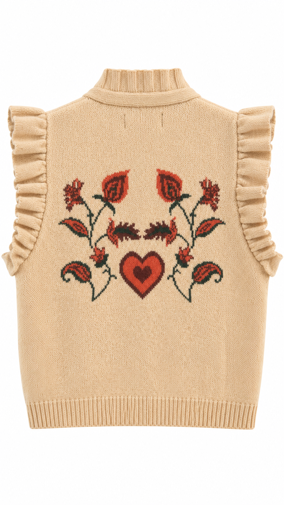 Meg Sleeveless Cardigan/Taupe