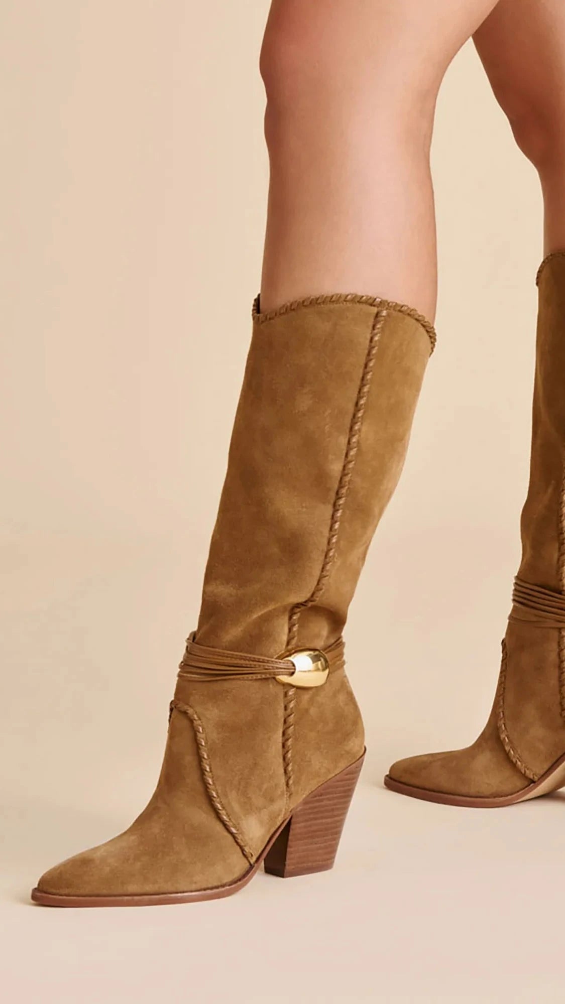 Jody Suede Boot/Lt.Brown