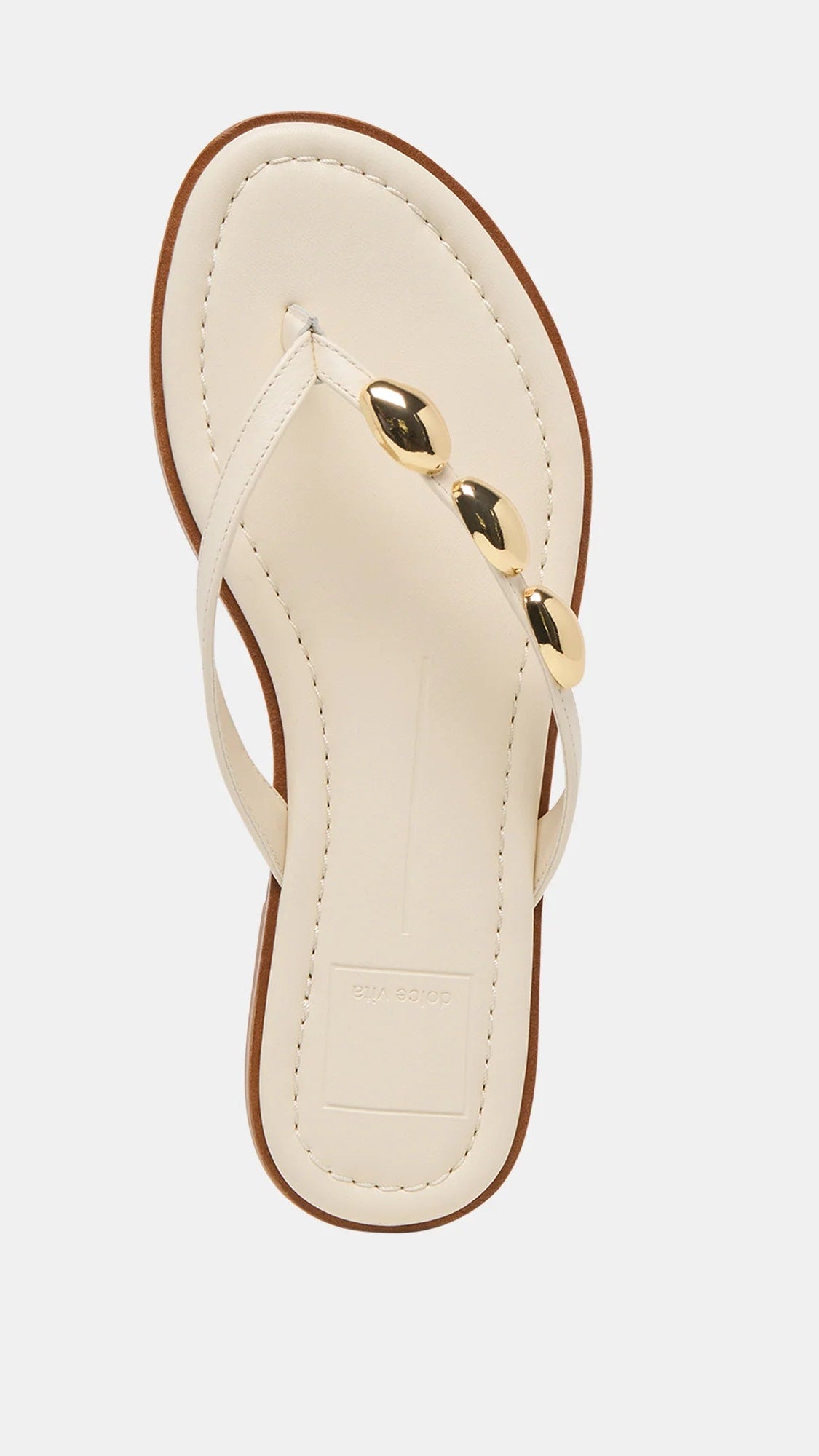 Juny flip flop in off white shown on model - front view - BLVD Boutik