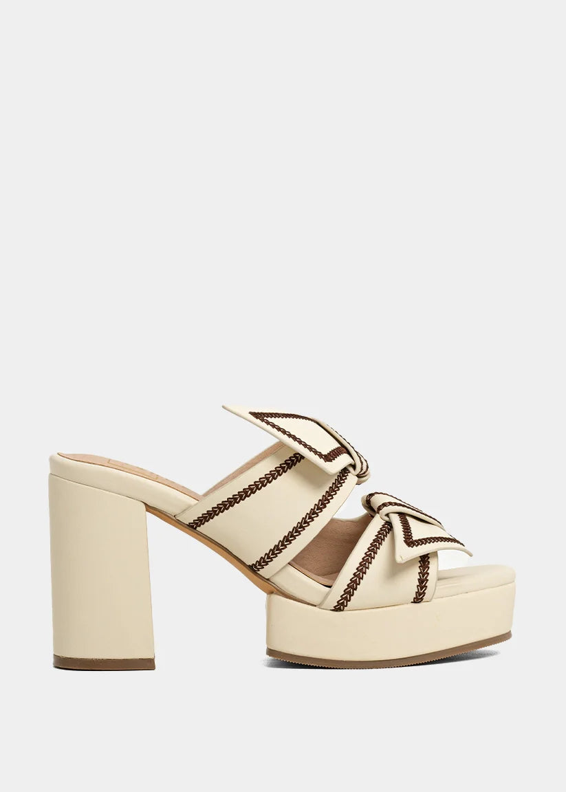 Honey Bone Platform Heel