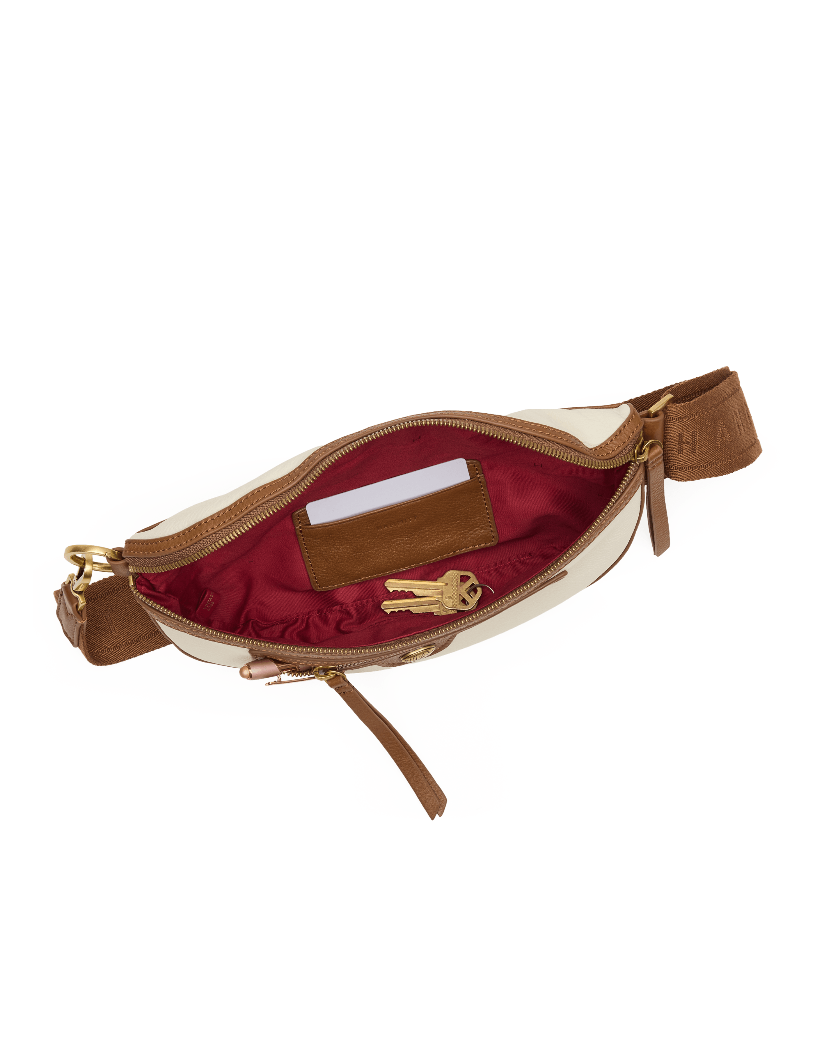 Hammitt Charles Crossbody Medium in West End, interior view