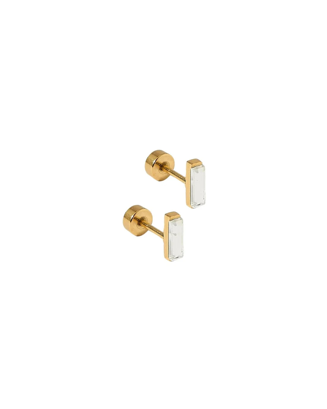 Screwback Stud Earrings/AMBER - The BLVD