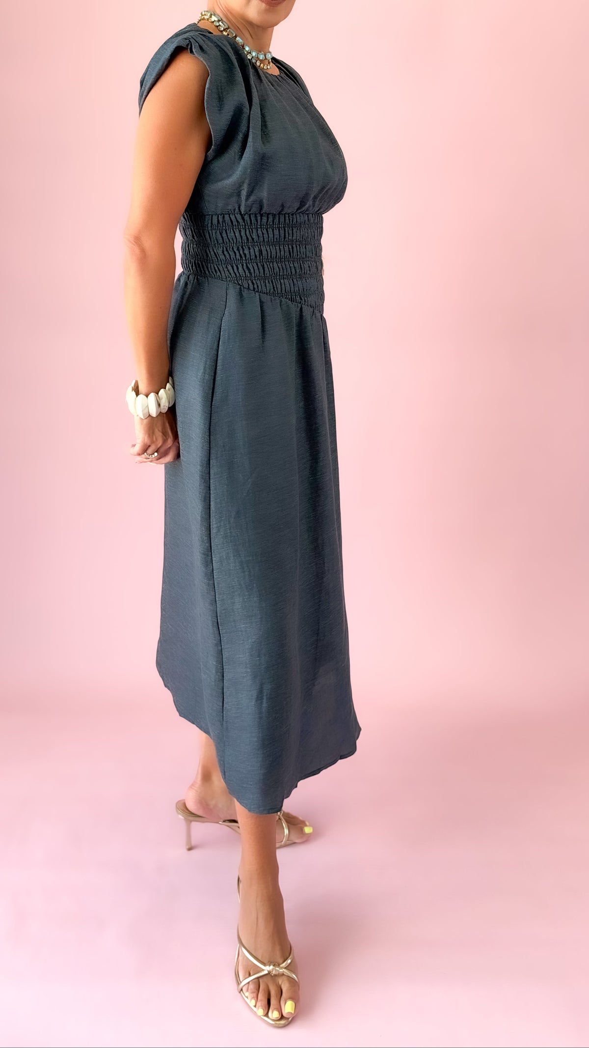 Daria Midi Dress/Denim